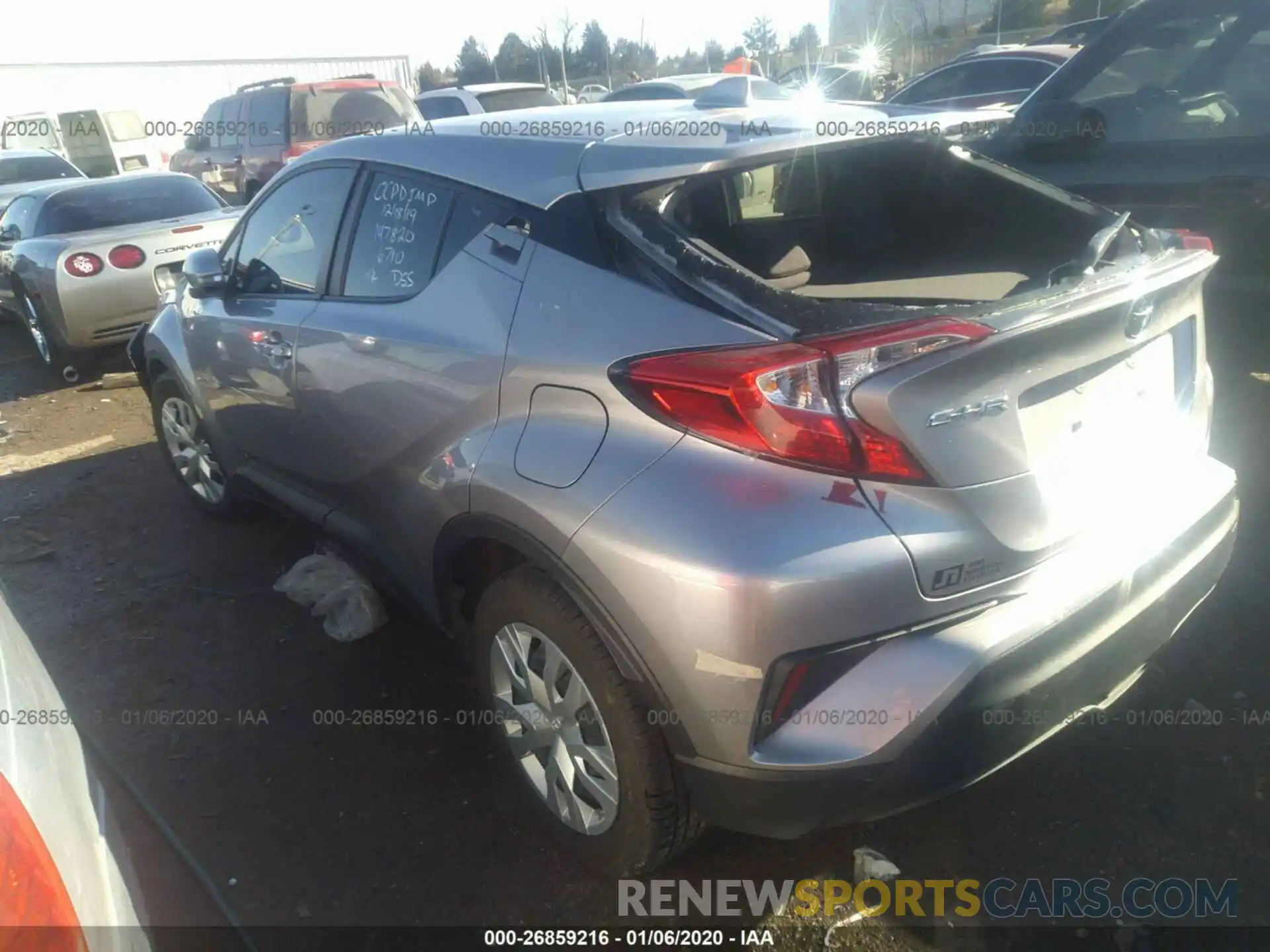 3 Photograph of a damaged car JTNKHMBX1K1046710 TOYOTA C-HR 2019