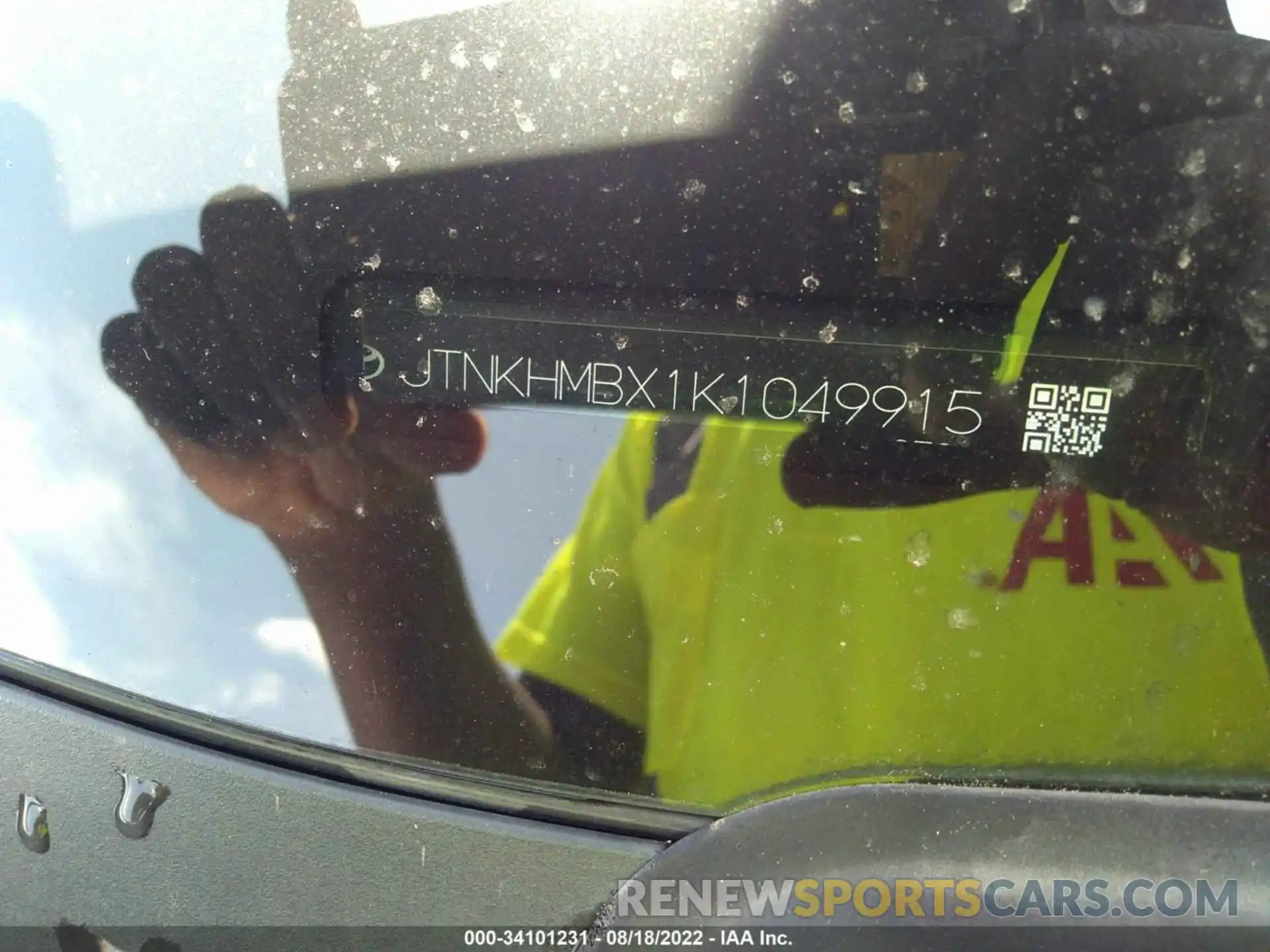 9 Photograph of a damaged car JTNKHMBX1K1049915 TOYOTA C-HR 2019