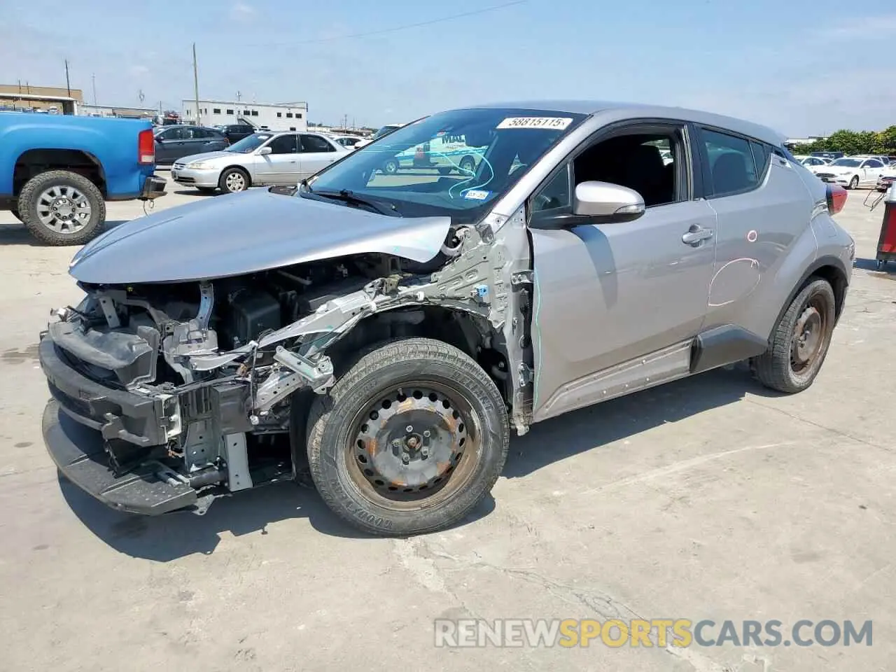 1 Photograph of a damaged car JTNKHMBX1K1051387 TOYOTA C-HR 2019