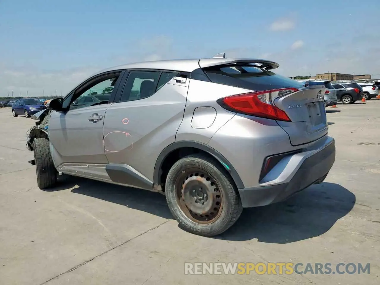 2 Photograph of a damaged car JTNKHMBX1K1051387 TOYOTA C-HR 2019