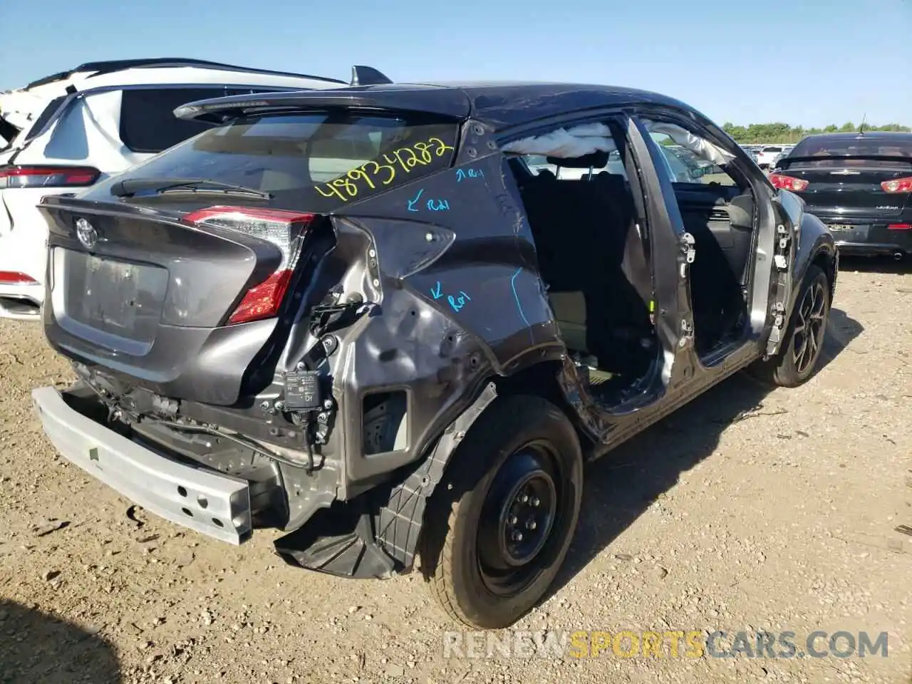 4 Photograph of a damaged car JTNKHMBX1K1053057 TOYOTA C-HR 2019