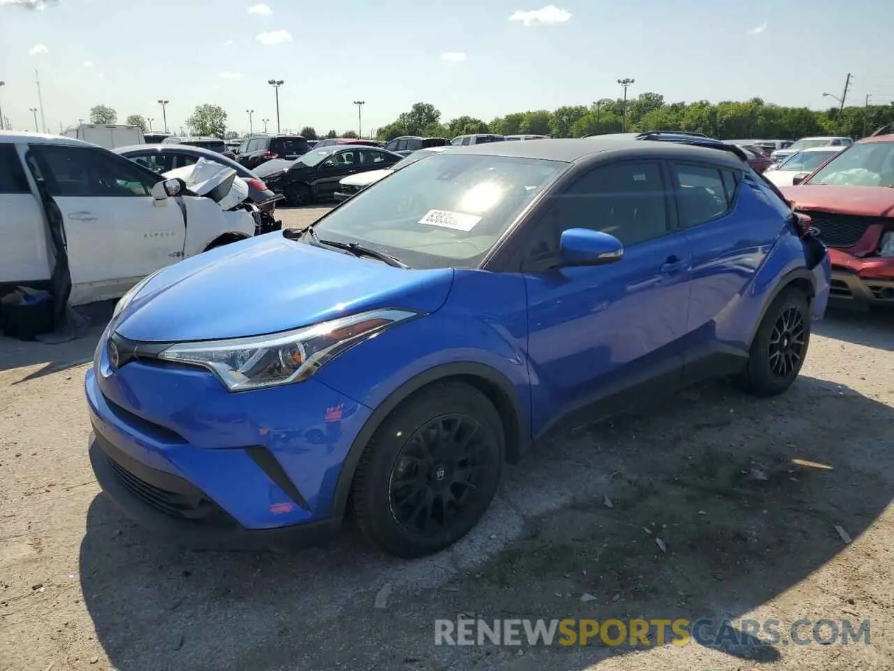 1 Photograph of a damaged car JTNKHMBX1K1054502 TOYOTA C-HR 2019