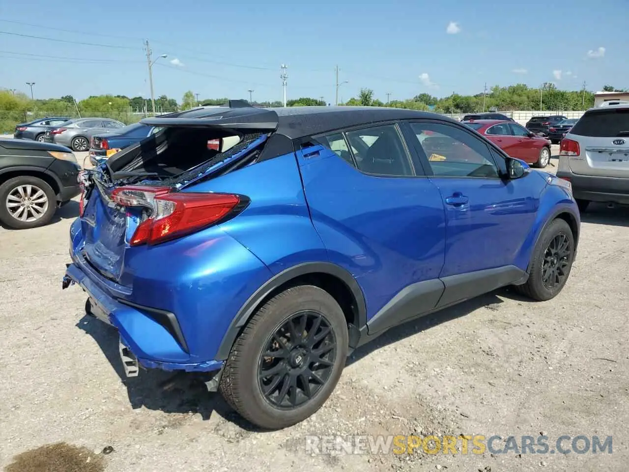 3 Photograph of a damaged car JTNKHMBX1K1054502 TOYOTA C-HR 2019