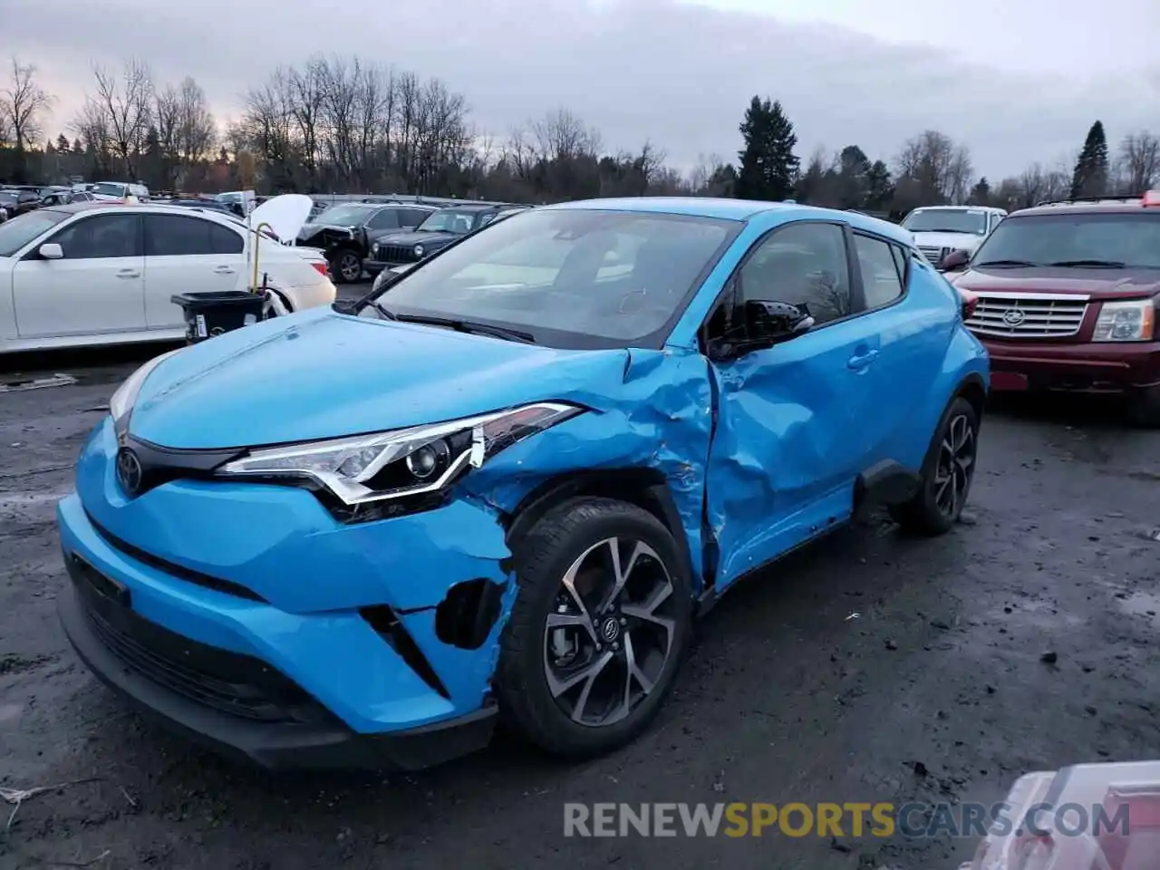 2 Photograph of a damaged car JTNKHMBX1K1056900 TOYOTA C-HR 2019