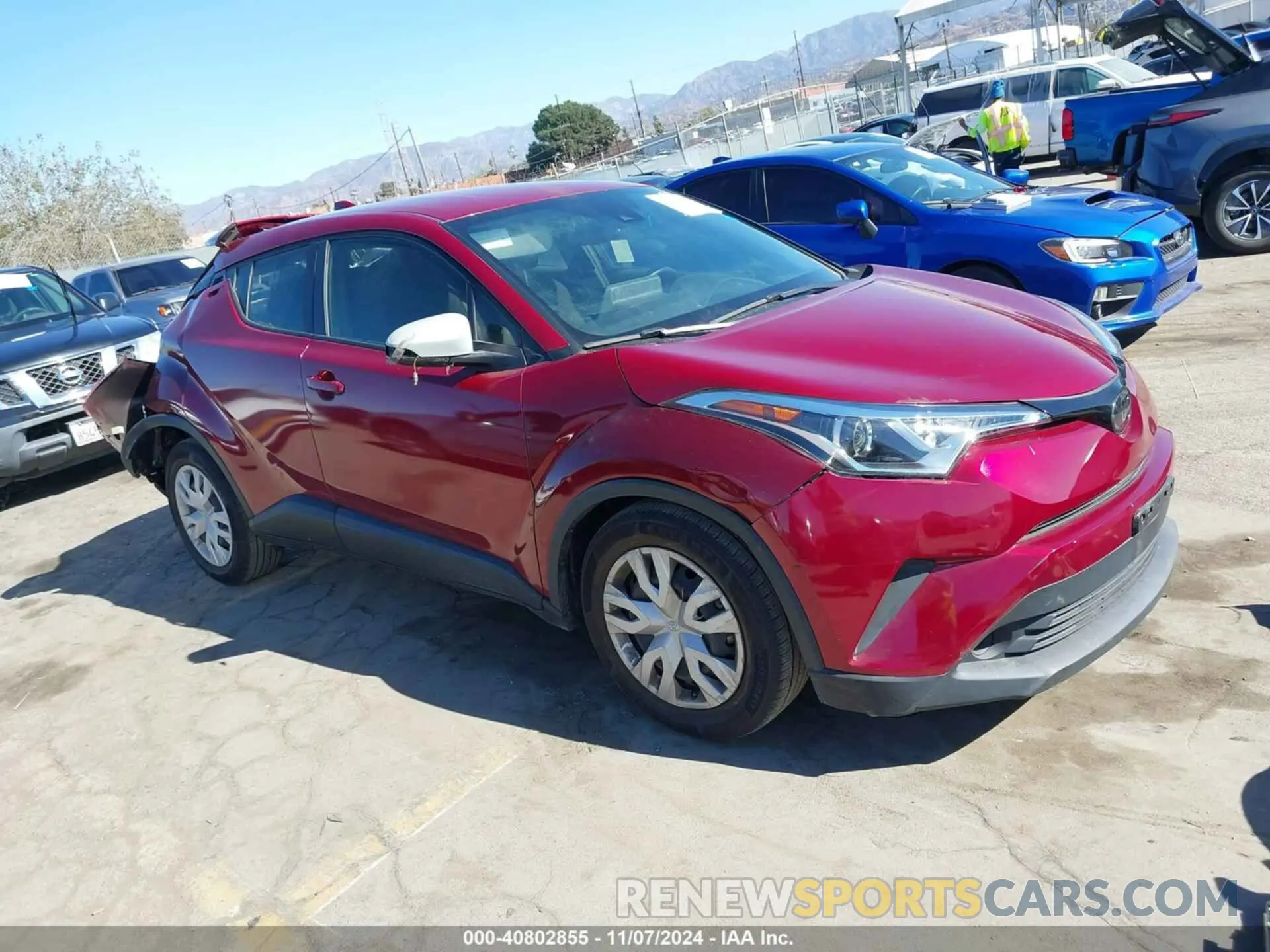 1 Photograph of a damaged car JTNKHMBX1K1057268 TOYOTA C-HR 2019