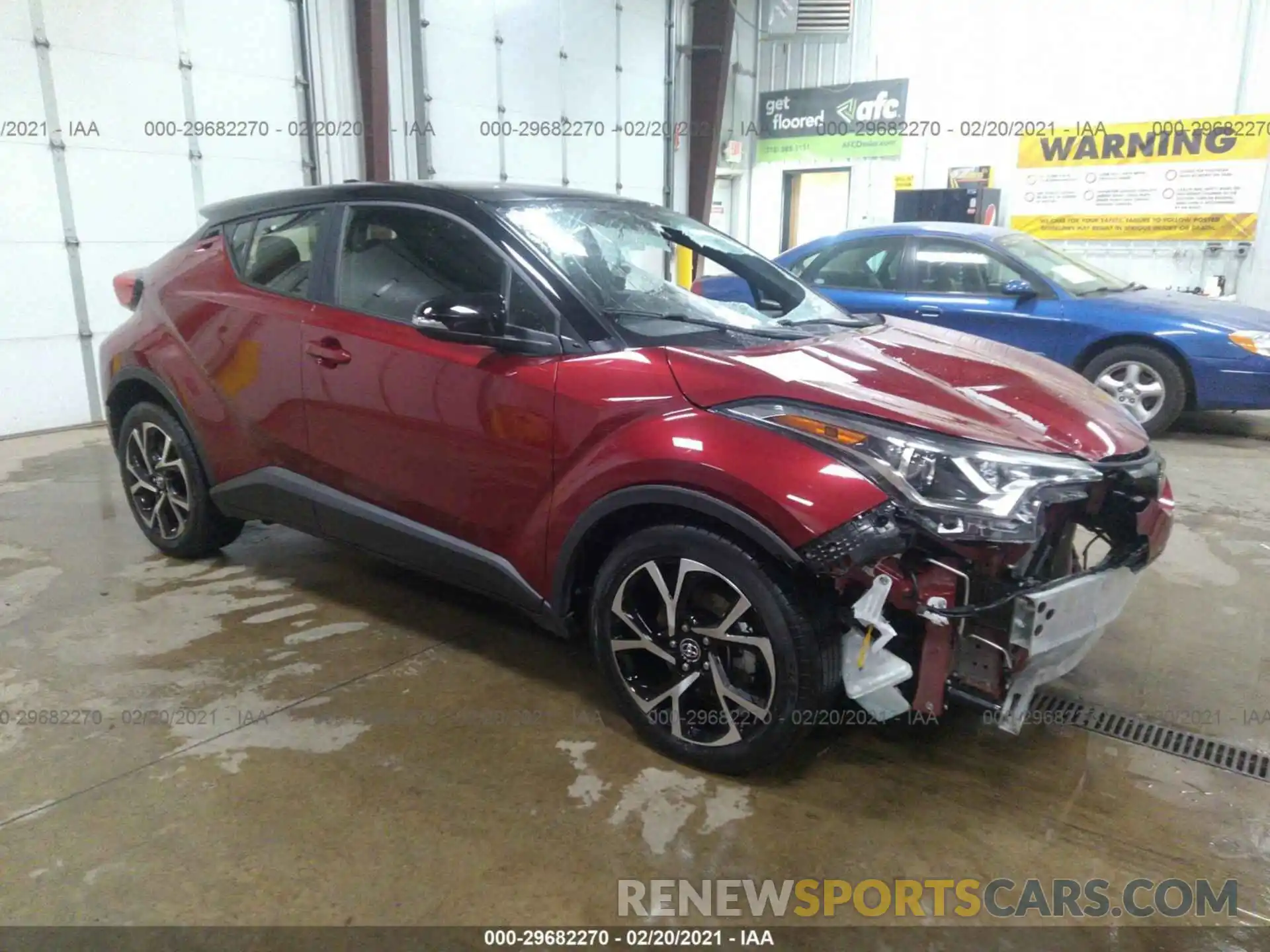 1 Photograph of a damaged car JTNKHMBX1K1058971 TOYOTA C-HR 2019