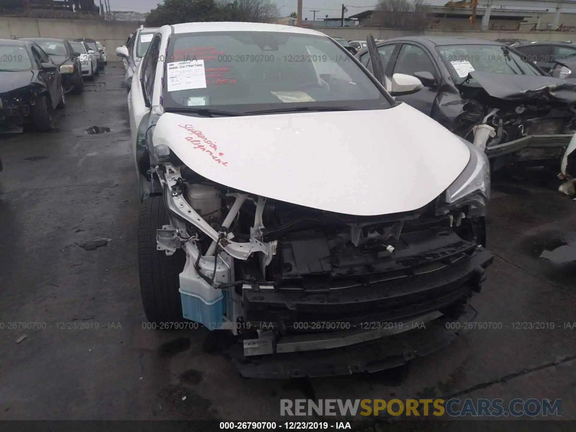 6 Photograph of a damaged car JTNKHMBX2K1013649 TOYOTA C-HR 2019