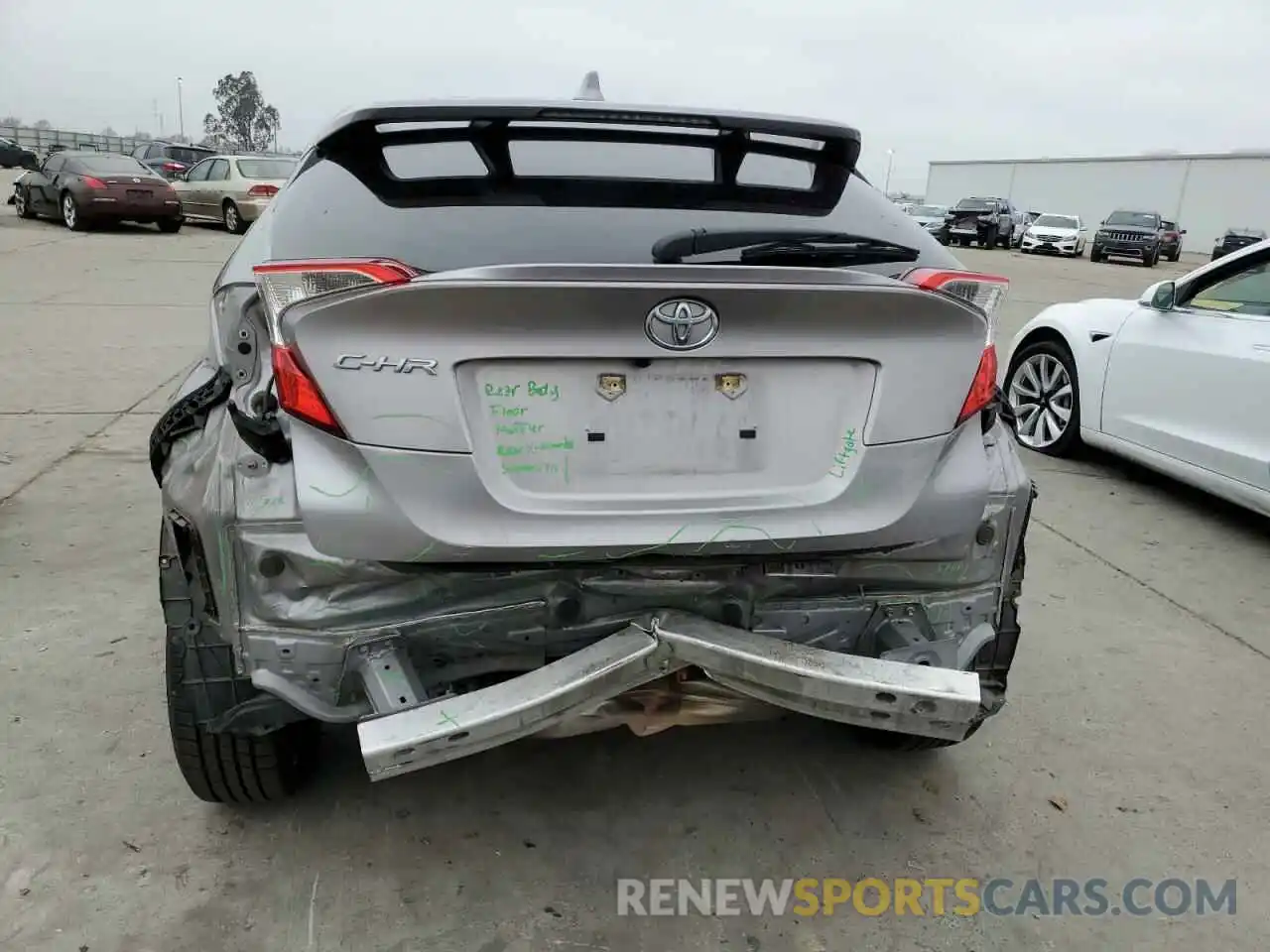 6 Photograph of a damaged car JTNKHMBX2K1017815 TOYOTA C-HR 2019