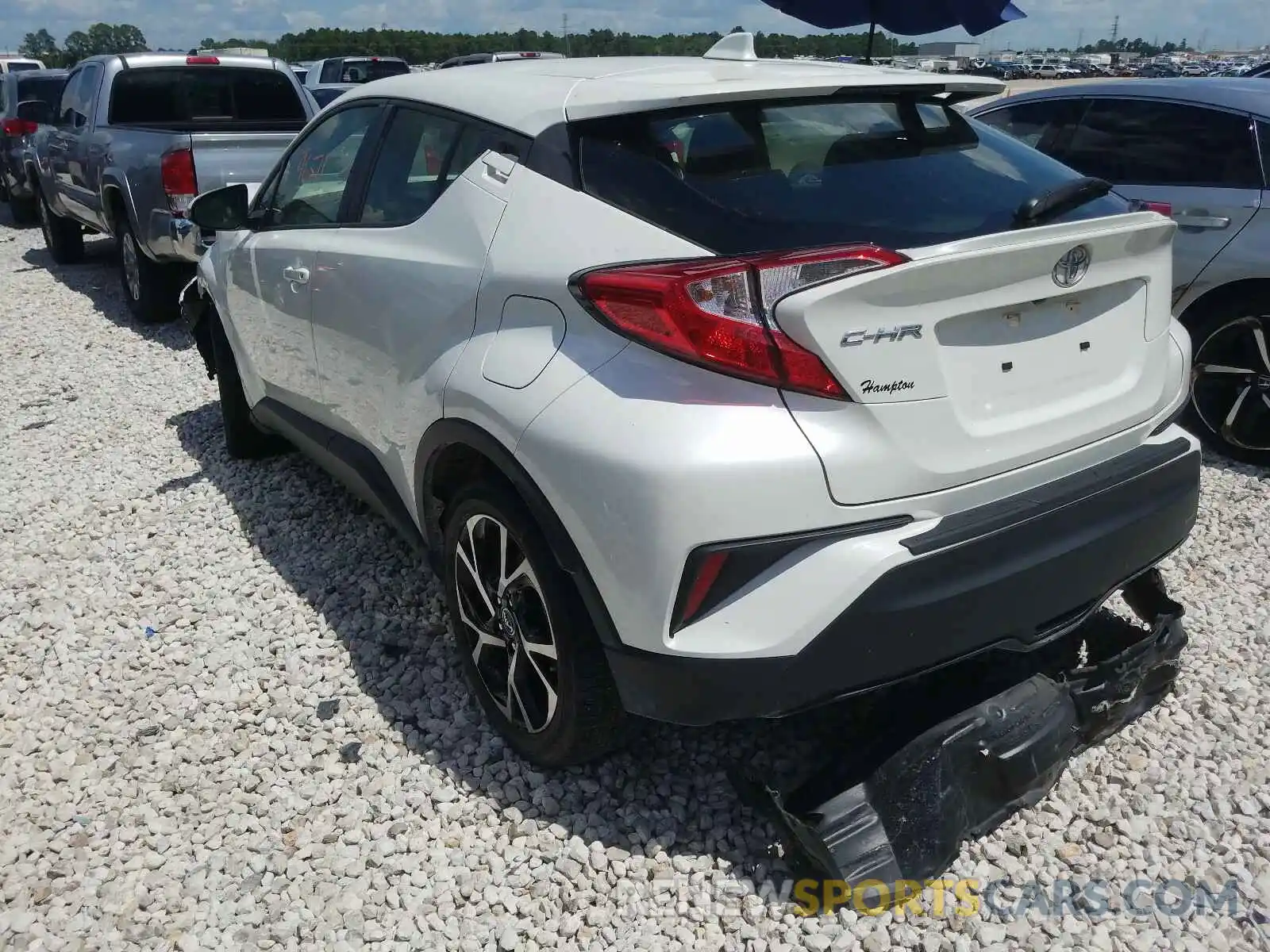 3 Photograph of a damaged car JTNKHMBX2K1025252 TOYOTA C-HR 2019