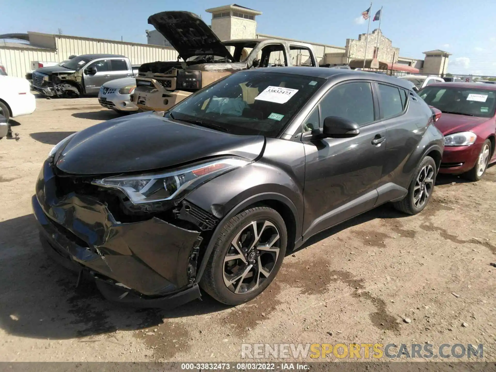 2 Photograph of a damaged car JTNKHMBX2K1033111 TOYOTA C-HR 2019