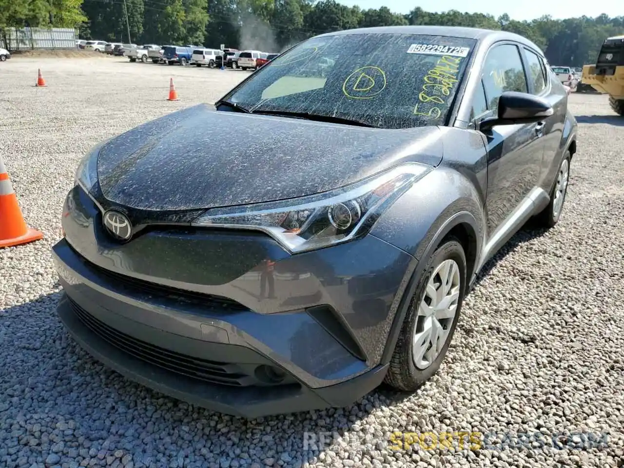 2 Photograph of a damaged car JTNKHMBX2K1033206 TOYOTA C-HR 2019