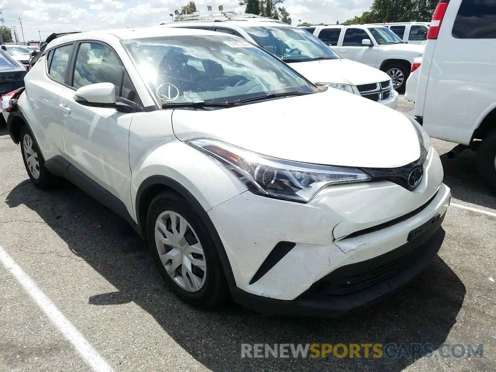 1 Photograph of a damaged car JTNKHMBX2K1033707 TOYOTA C-HR 2019