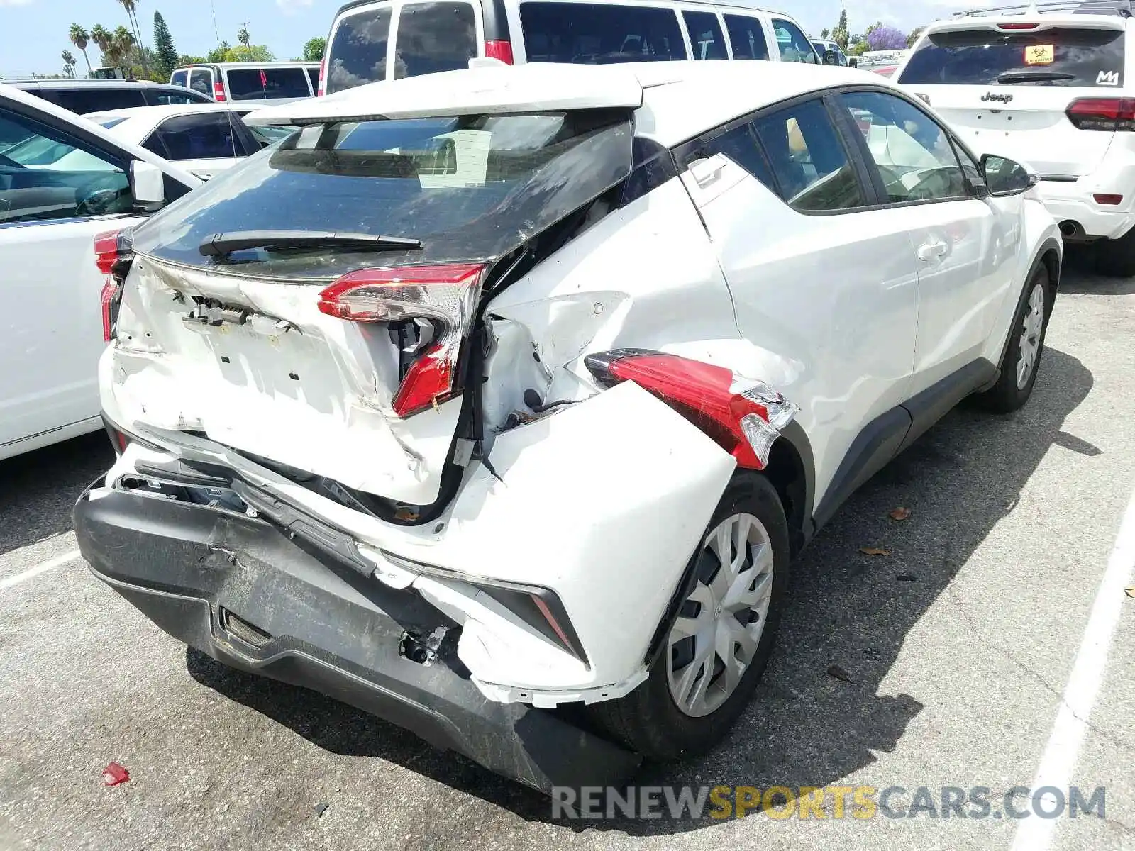 4 Photograph of a damaged car JTNKHMBX2K1033707 TOYOTA C-HR 2019