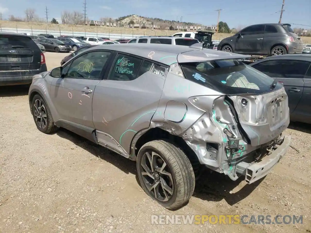 3 Photograph of a damaged car JTNKHMBX2K1035540 TOYOTA C-HR 2019