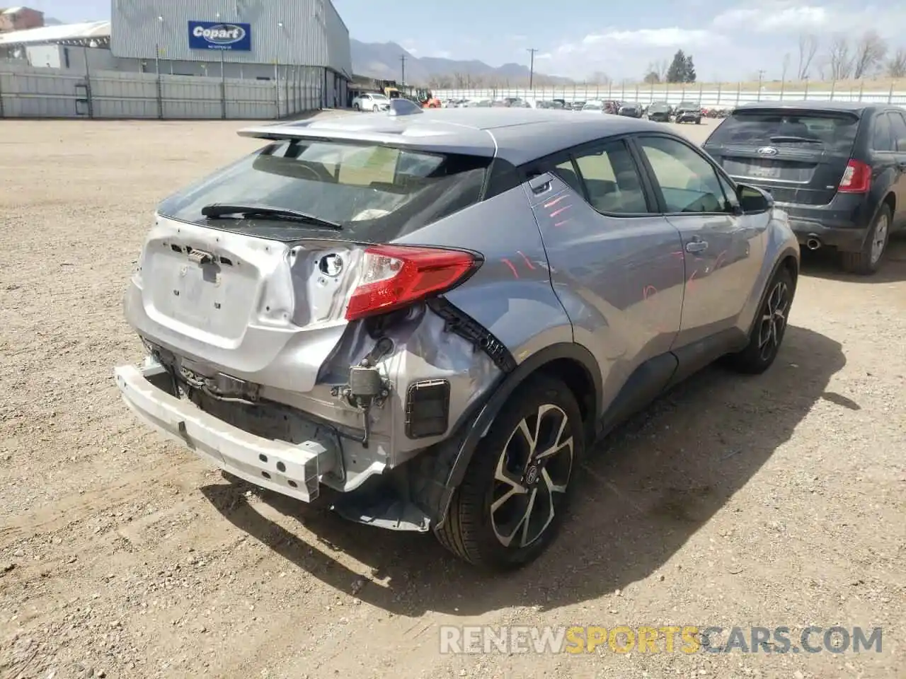 4 Photograph of a damaged car JTNKHMBX2K1035540 TOYOTA C-HR 2019