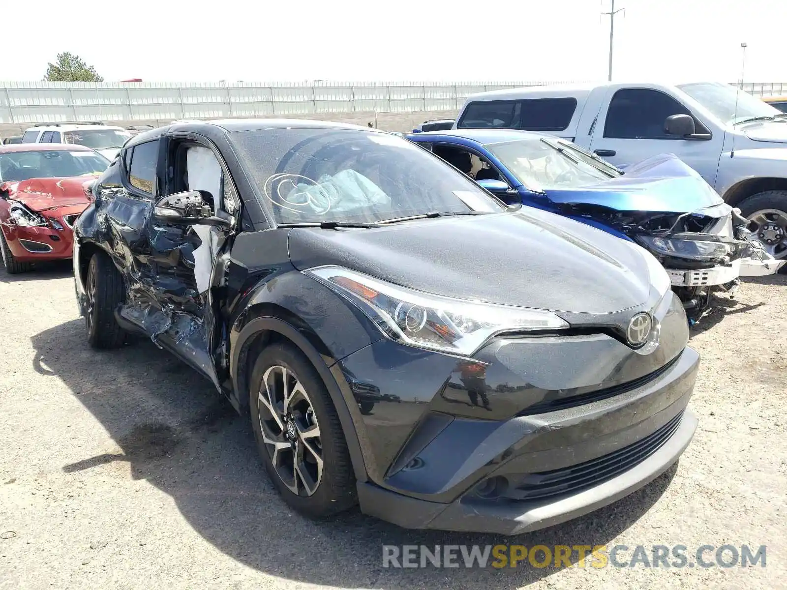 1 Photograph of a damaged car JTNKHMBX2K1036896 TOYOTA C-HR 2019