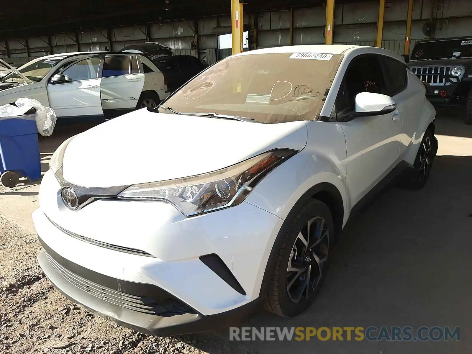 2 Photograph of a damaged car JTNKHMBX2K1040589 TOYOTA C-HR 2019