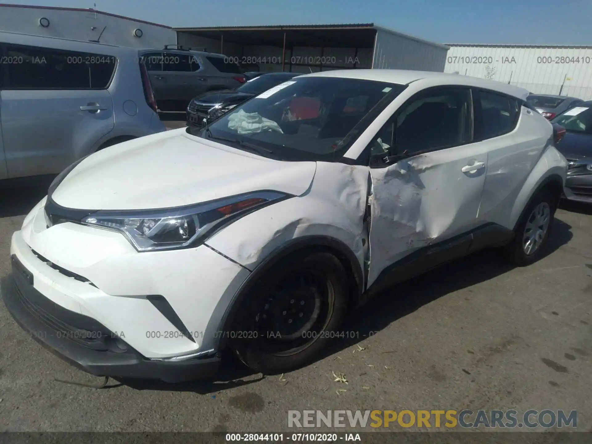 2 Photograph of a damaged car JTNKHMBX2K1043654 TOYOTA C-HR 2019