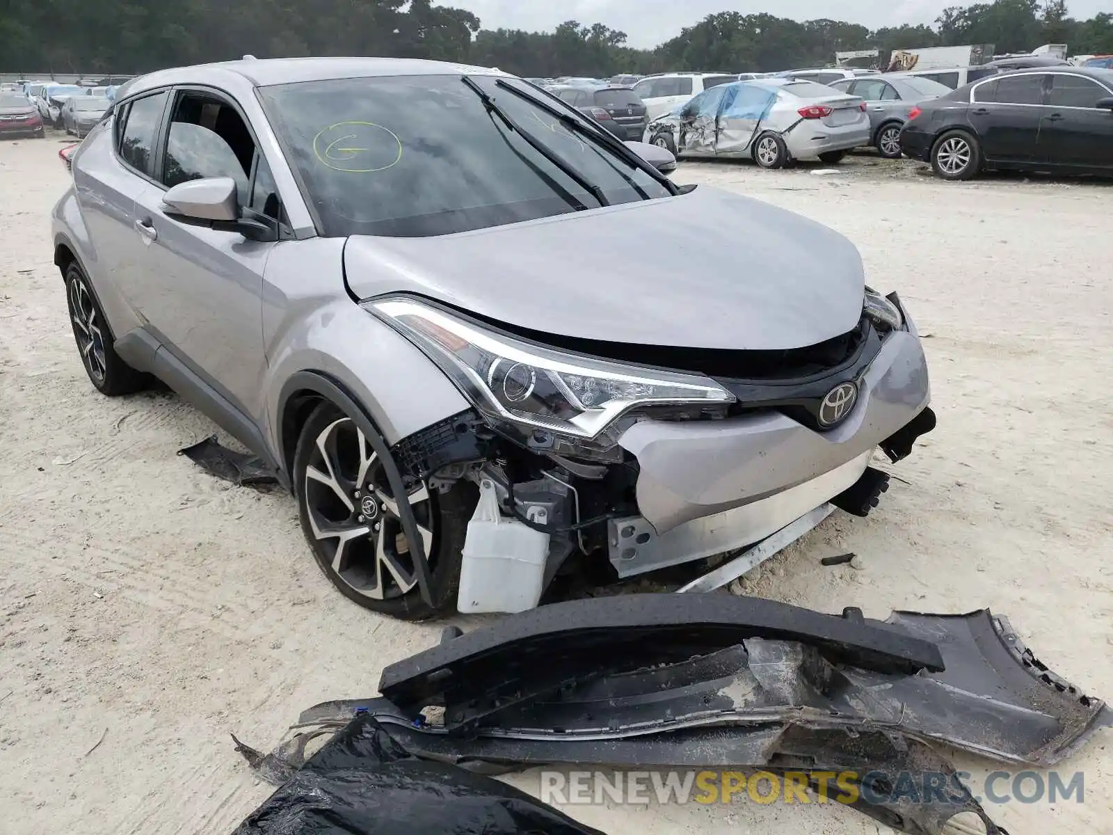 1 Photograph of a damaged car JTNKHMBX2K1048496 TOYOTA C-HR 2019