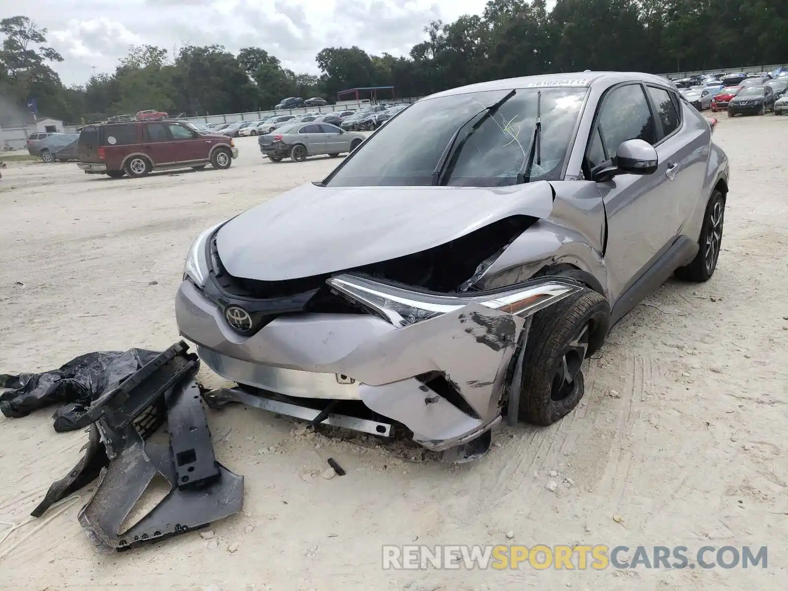 2 Photograph of a damaged car JTNKHMBX2K1048496 TOYOTA C-HR 2019