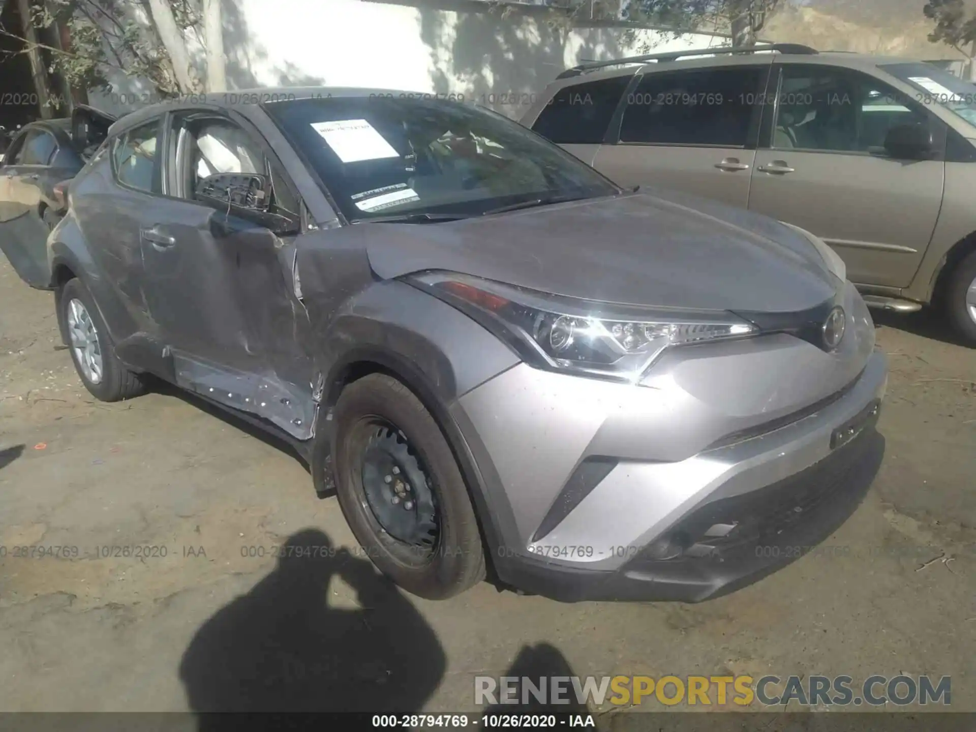 1 Photograph of a damaged car JTNKHMBX2K1057974 TOYOTA C-HR 2019