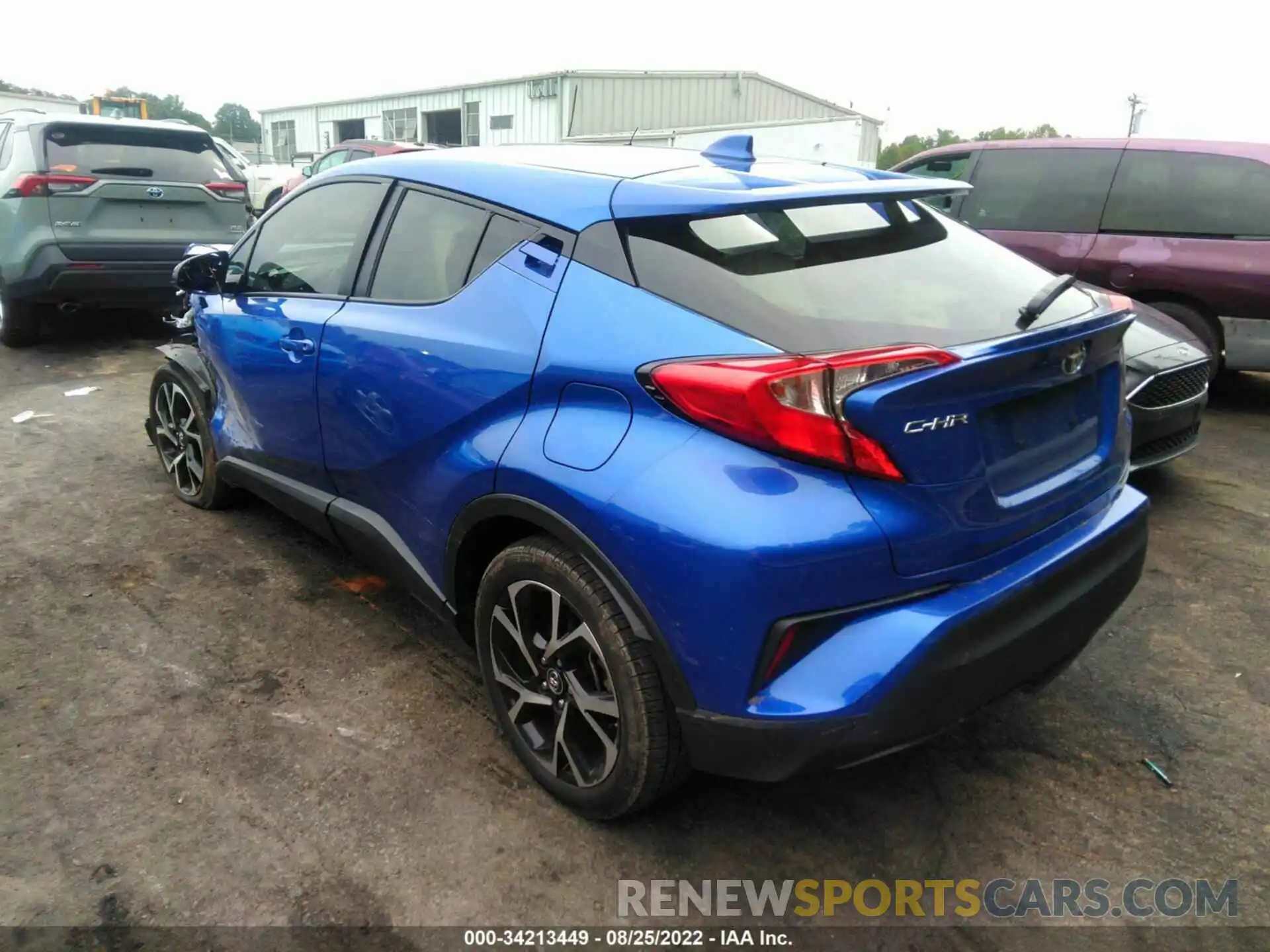 3 Photograph of a damaged car JTNKHMBX2K1061975 TOYOTA C-HR 2019