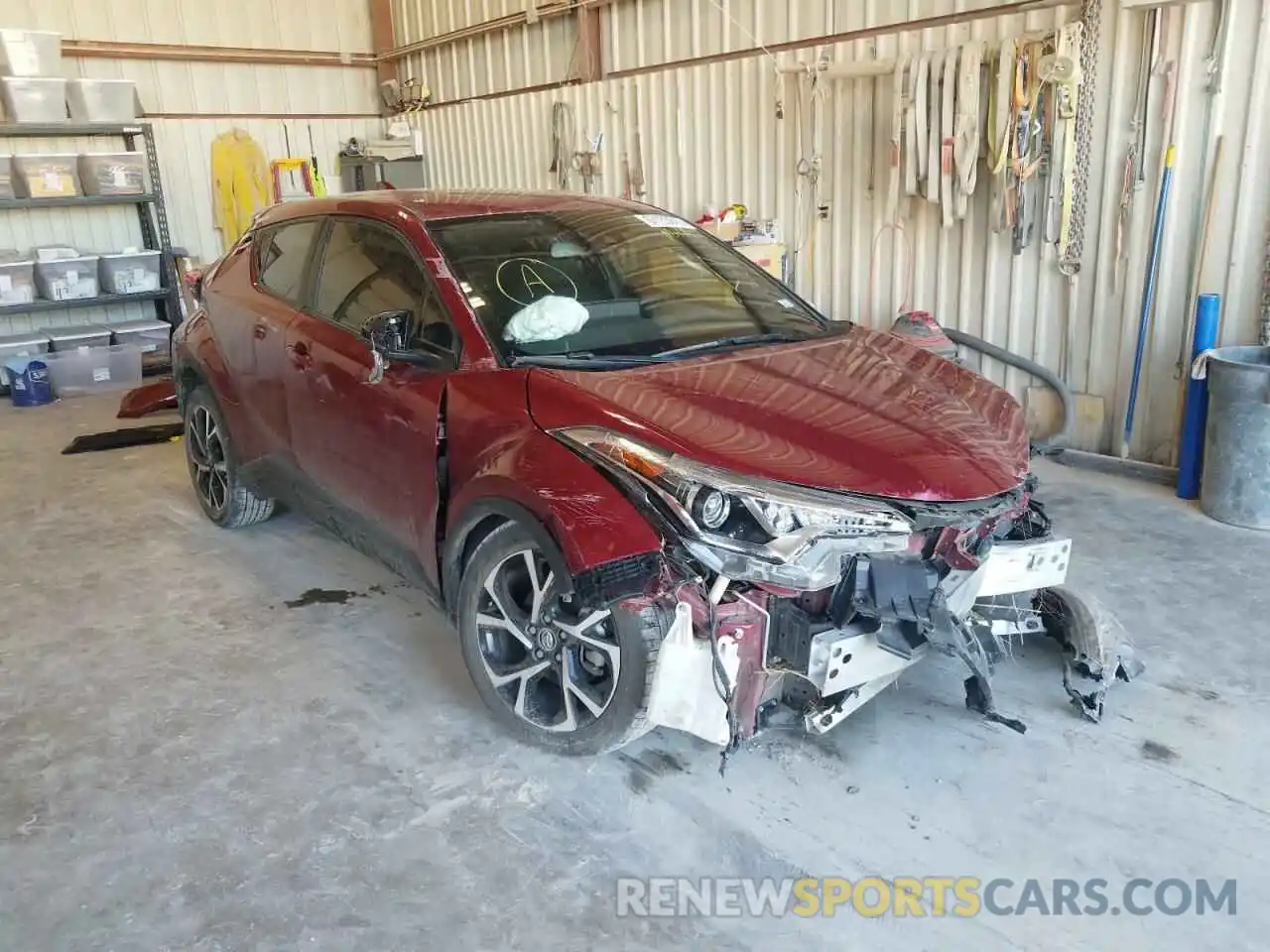 1 Photograph of a damaged car JTNKHMBX3K1017614 TOYOTA C-HR 2019