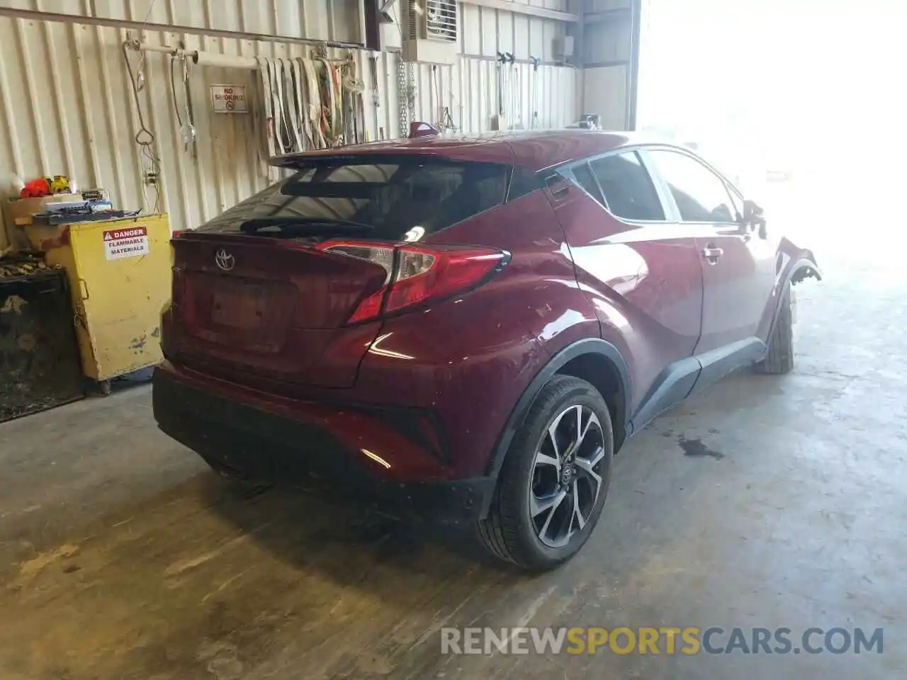 4 Photograph of a damaged car JTNKHMBX3K1017614 TOYOTA C-HR 2019