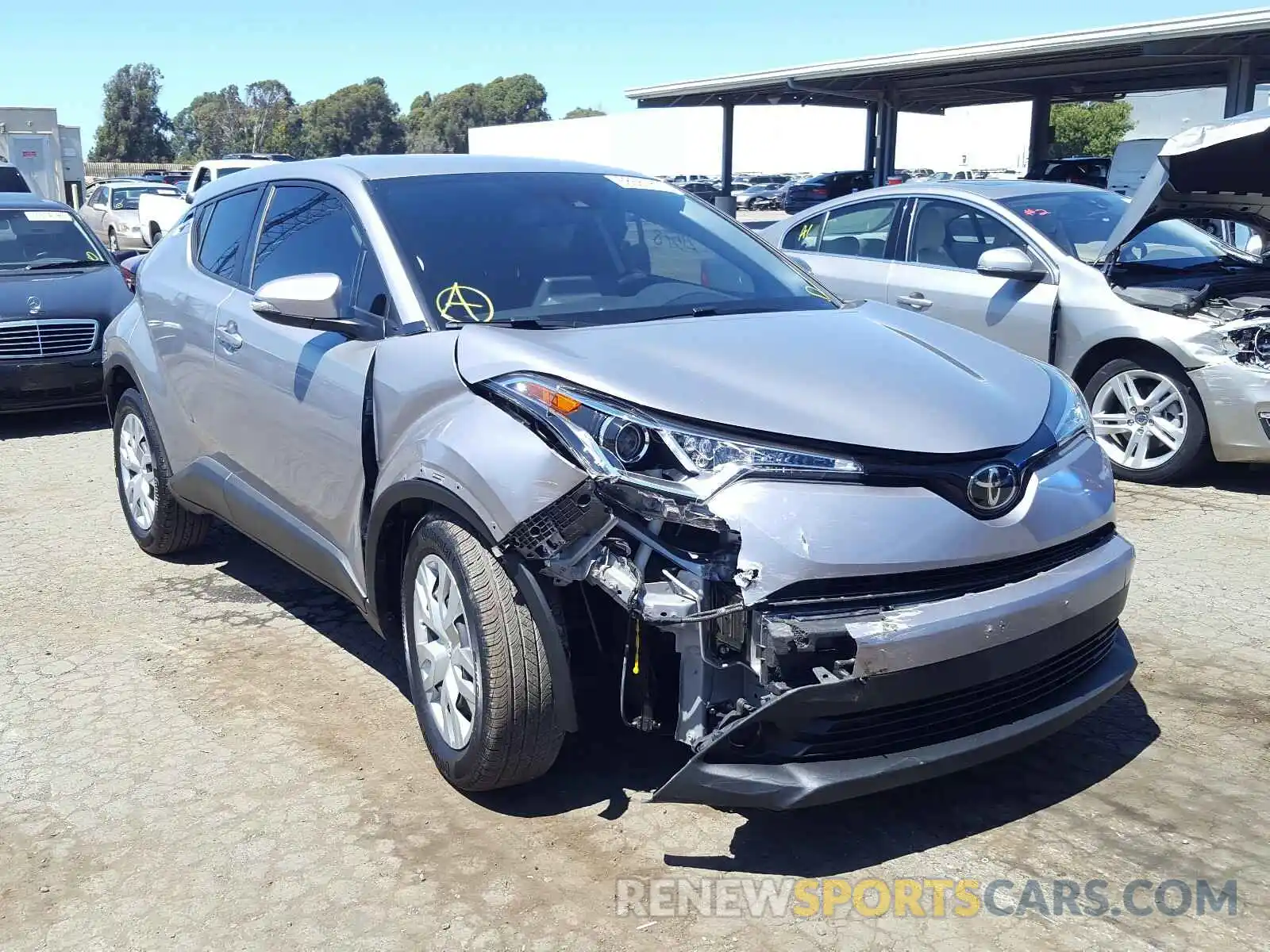 1 Photograph of a damaged car JTNKHMBX3K1020058 TOYOTA C-HR 2019