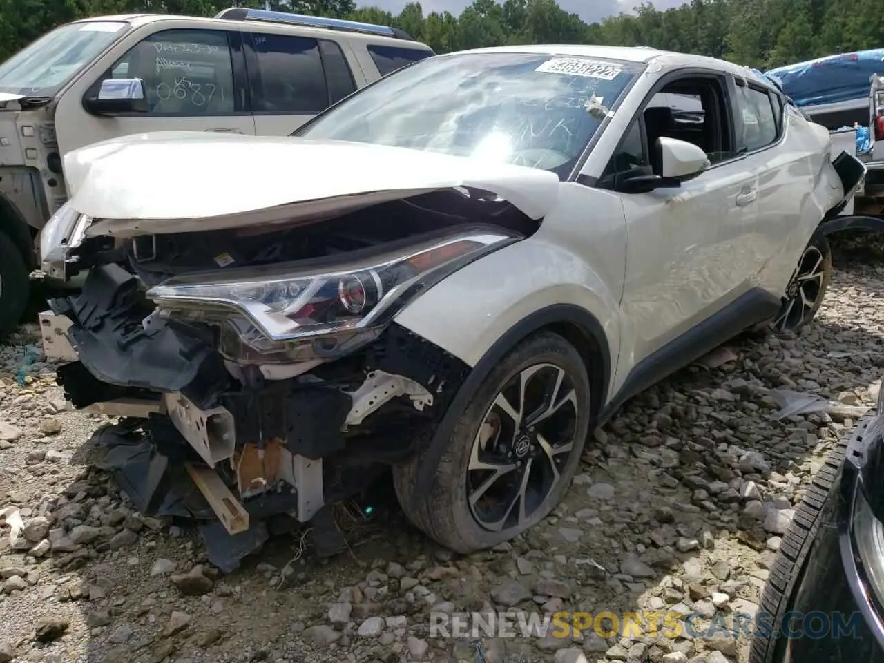 2 Photograph of a damaged car JTNKHMBX3K1024174 TOYOTA C-HR 2019