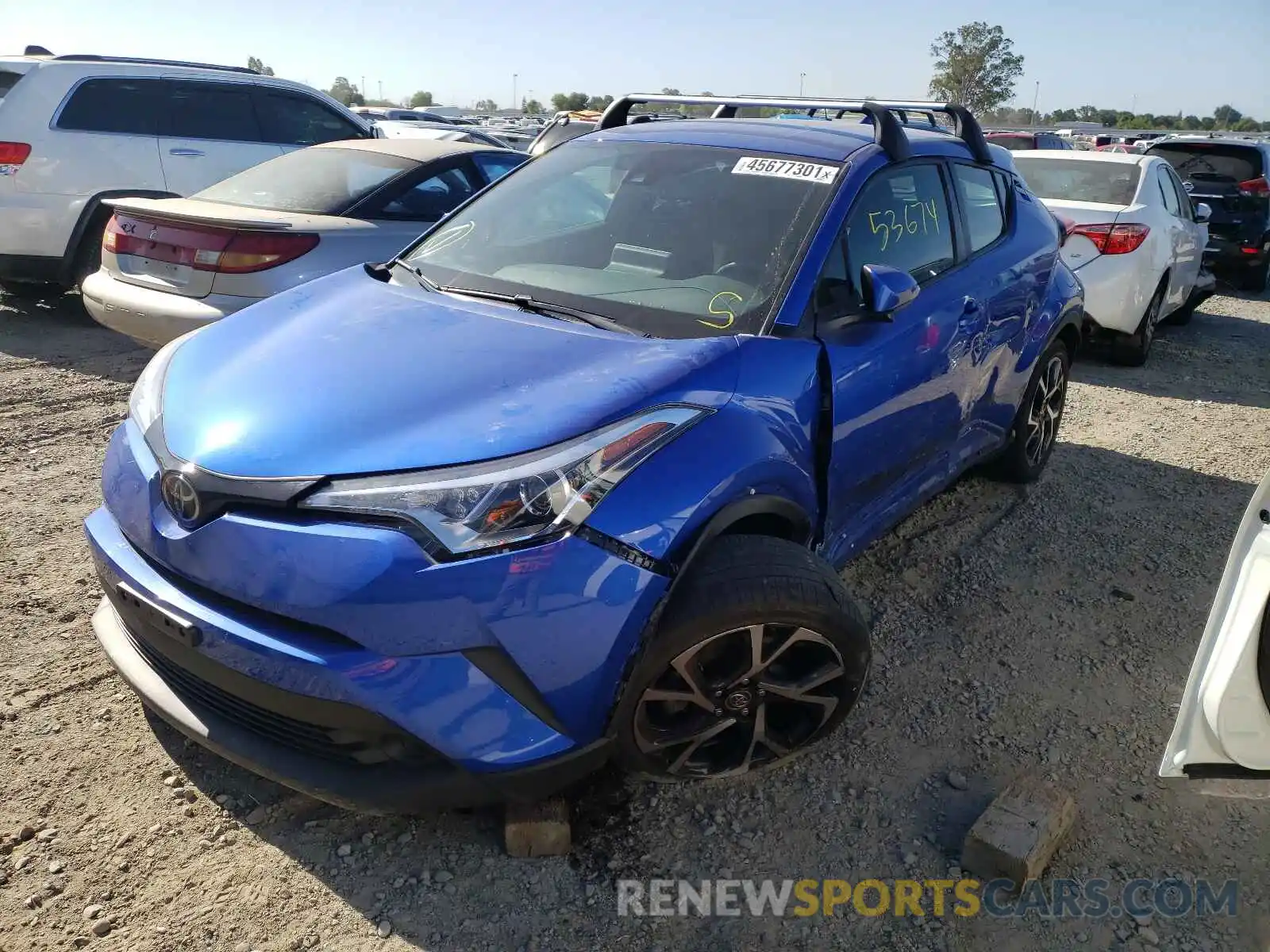 2 Photograph of a damaged car JTNKHMBX3K1041623 TOYOTA C-HR 2019