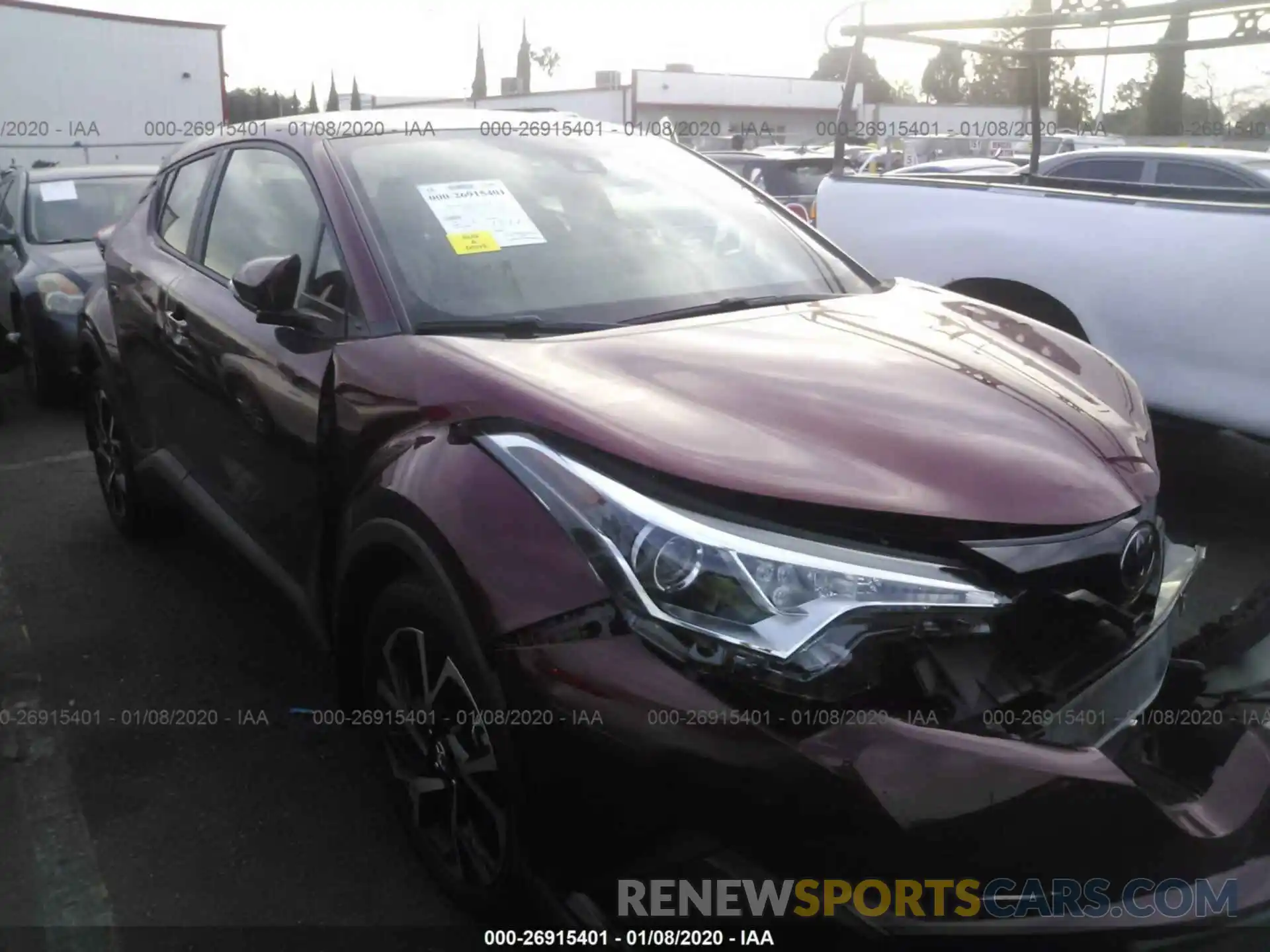 1 Photograph of a damaged car JTNKHMBX3K1048958 TOYOTA C-HR 2019