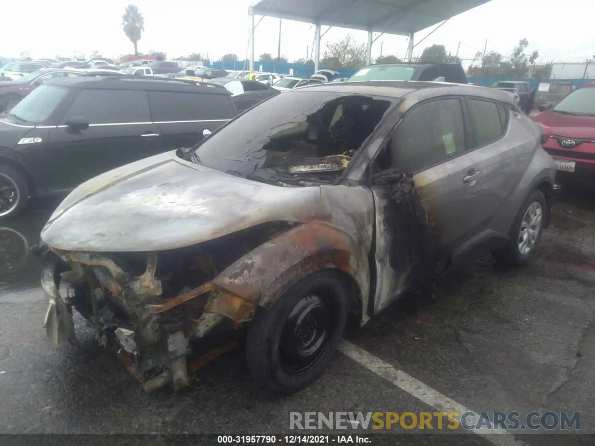 2 Photograph of a damaged car JTNKHMBX3K1051648 TOYOTA C-HR 2019