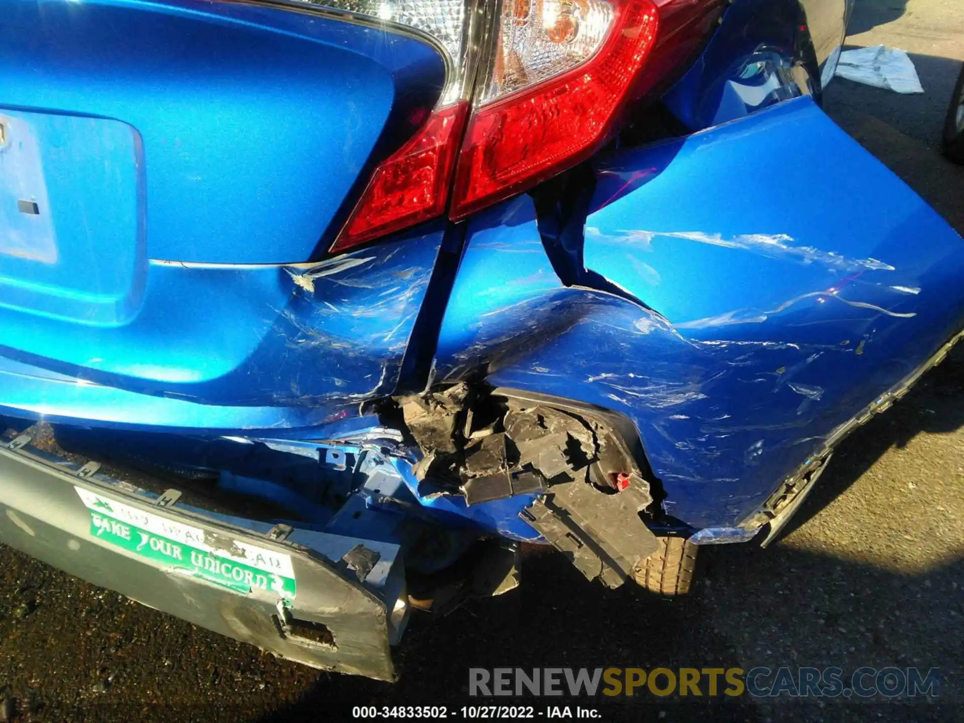 6 Photograph of a damaged car JTNKHMBX3K1057370 TOYOTA C-HR 2019