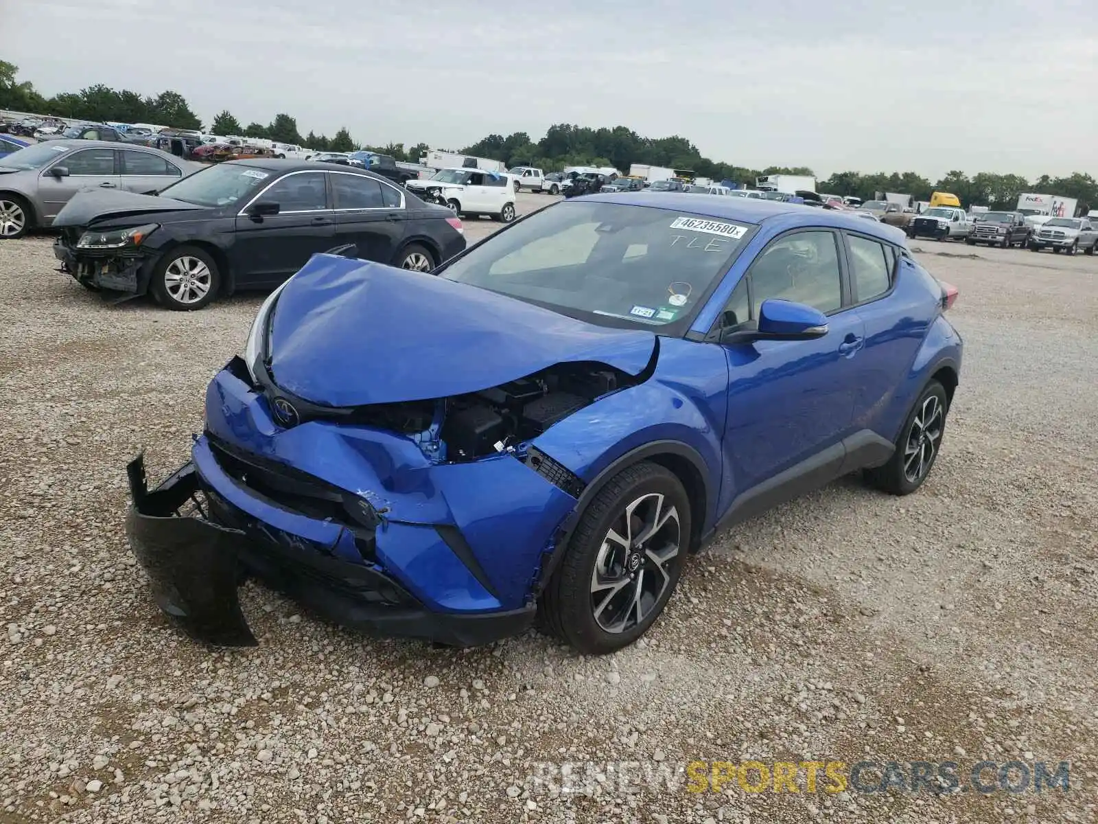 2 Photograph of a damaged car JTNKHMBX3K1062004 TOYOTA C-HR 2019