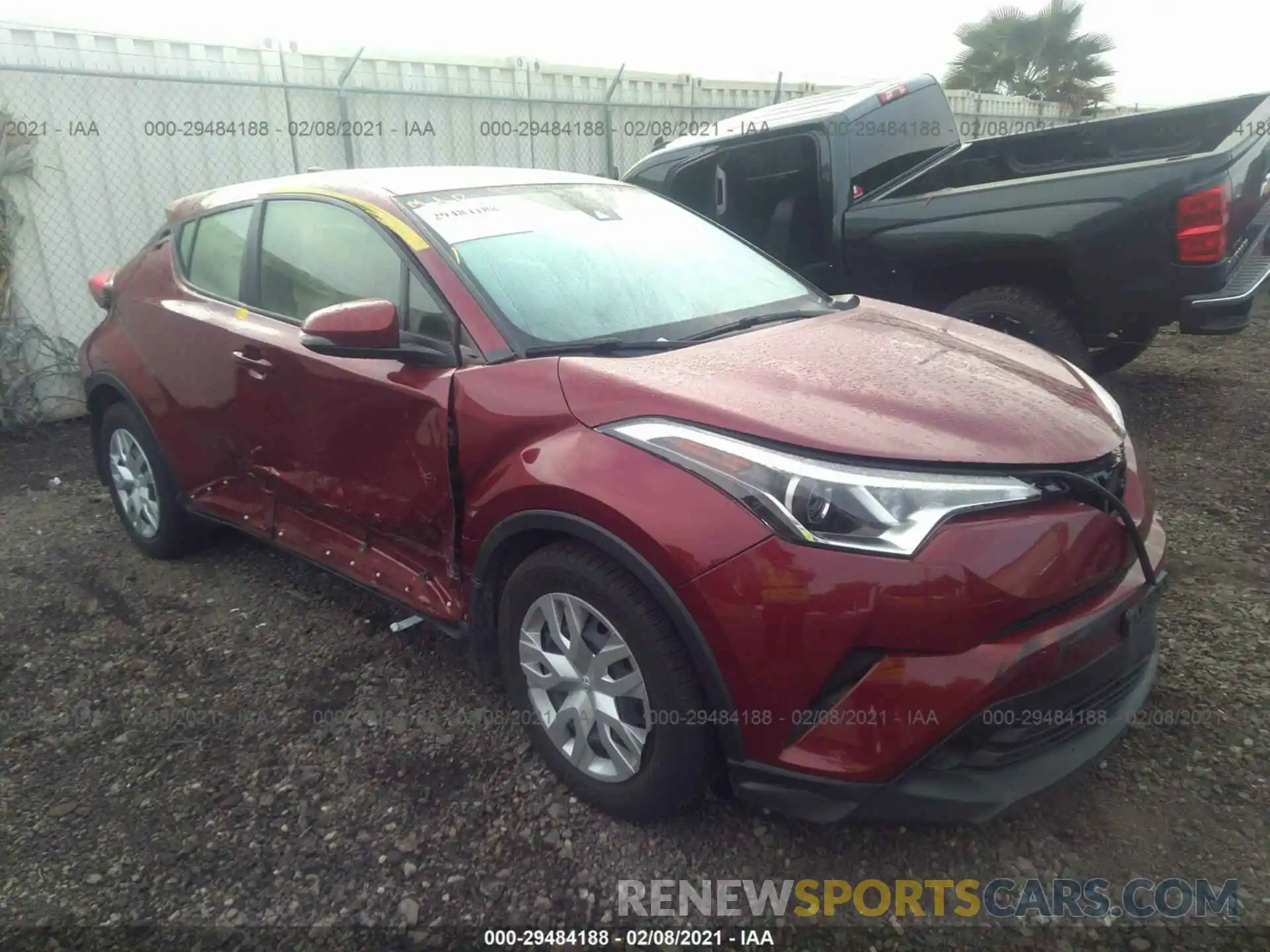 1 Photograph of a damaged car JTNKHMBX4K1013605 TOYOTA C-HR 2019