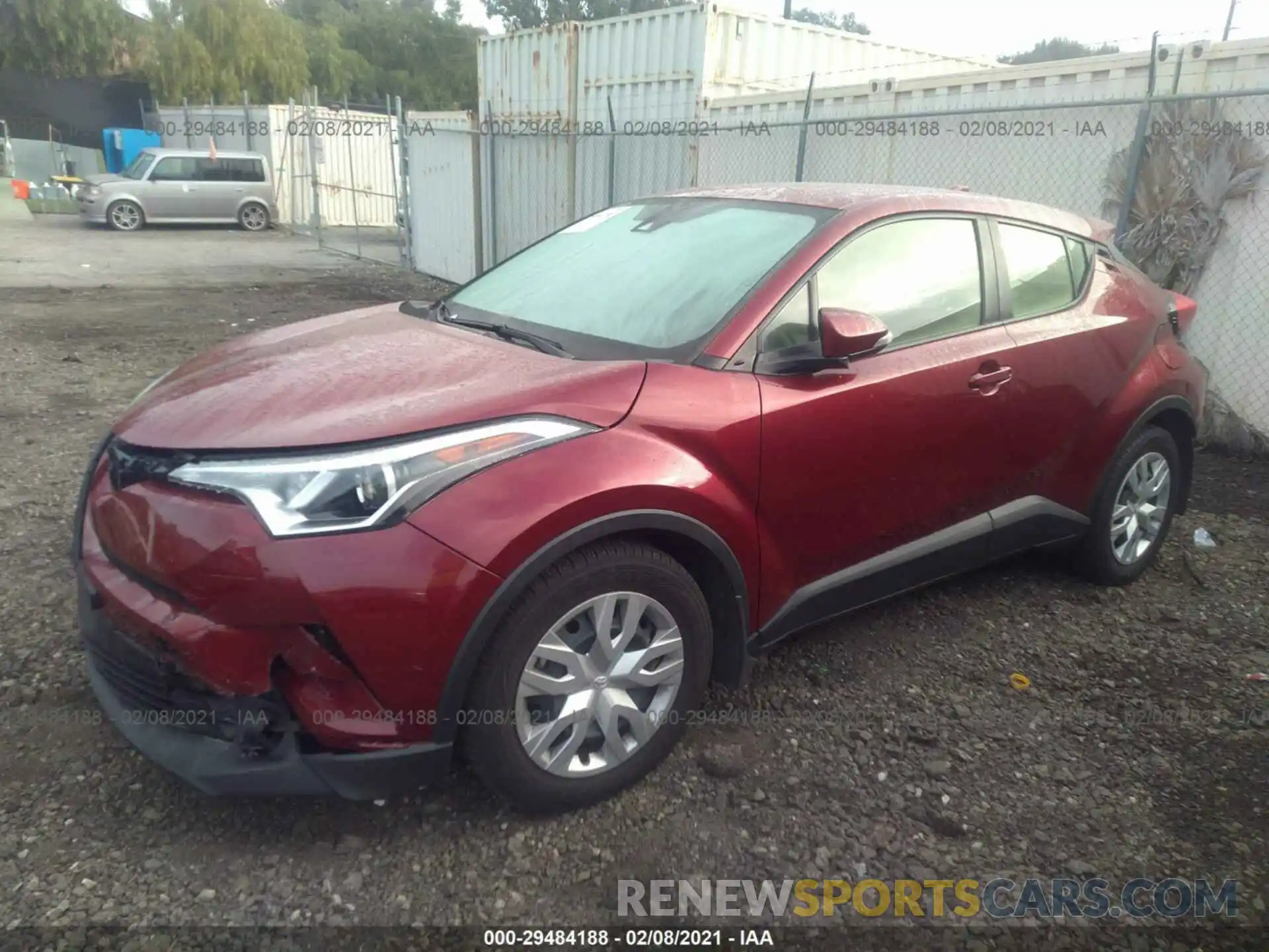 2 Photograph of a damaged car JTNKHMBX4K1013605 TOYOTA C-HR 2019