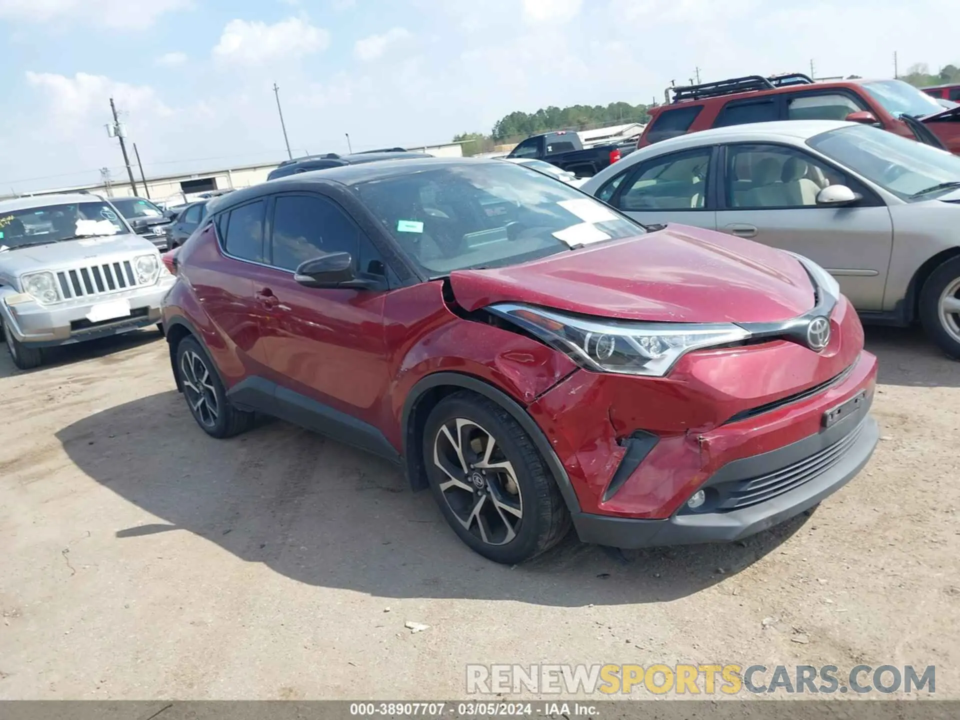 1 Photograph of a damaged car JTNKHMBX4K1013961 TOYOTA C-HR 2019