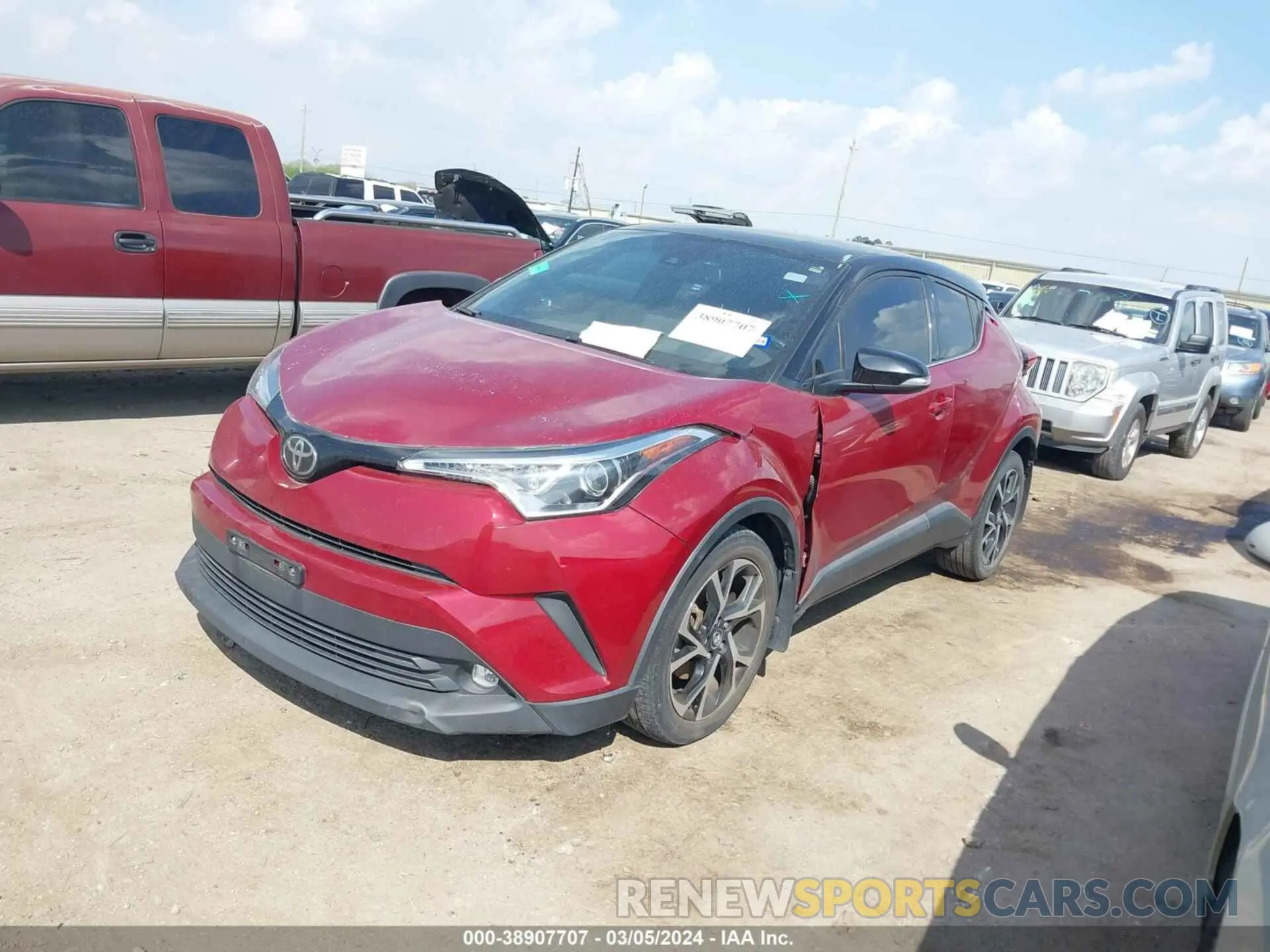 2 Photograph of a damaged car JTNKHMBX4K1013961 TOYOTA C-HR 2019