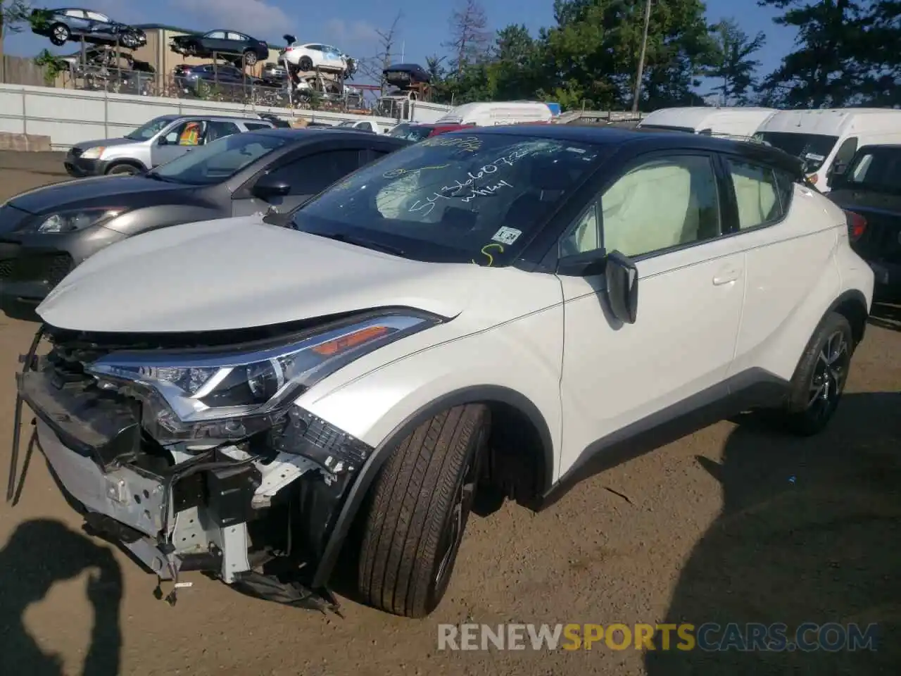 2 Photograph of a damaged car JTNKHMBX4K1017735 TOYOTA C-HR 2019