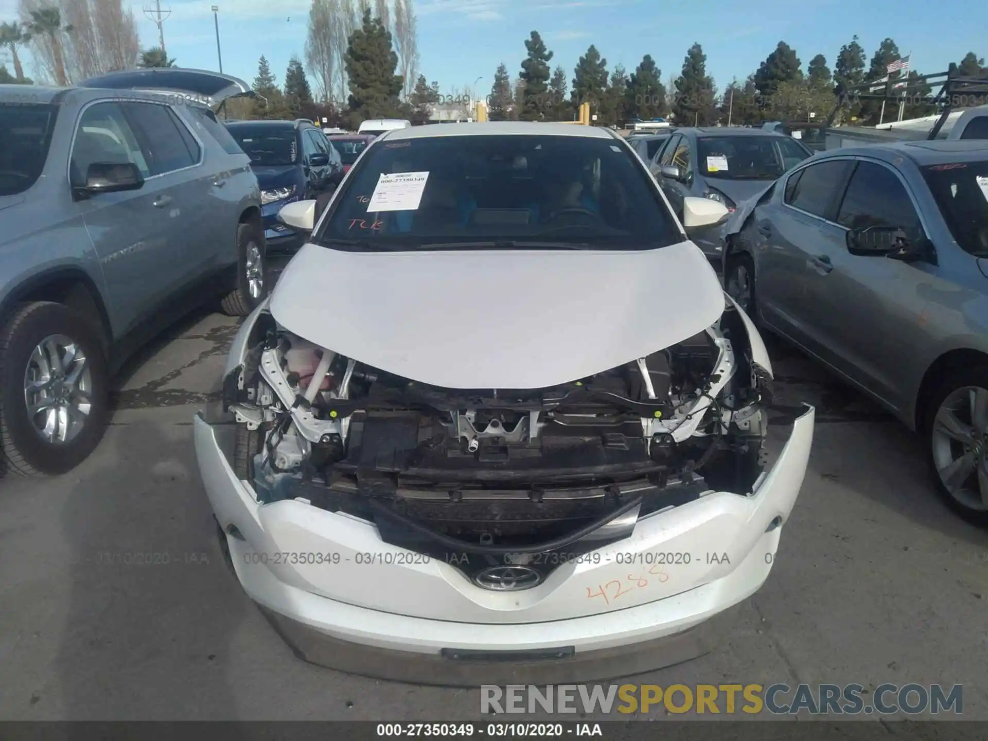 6 Photograph of a damaged car JTNKHMBX4K1021218 TOYOTA C-HR 2019