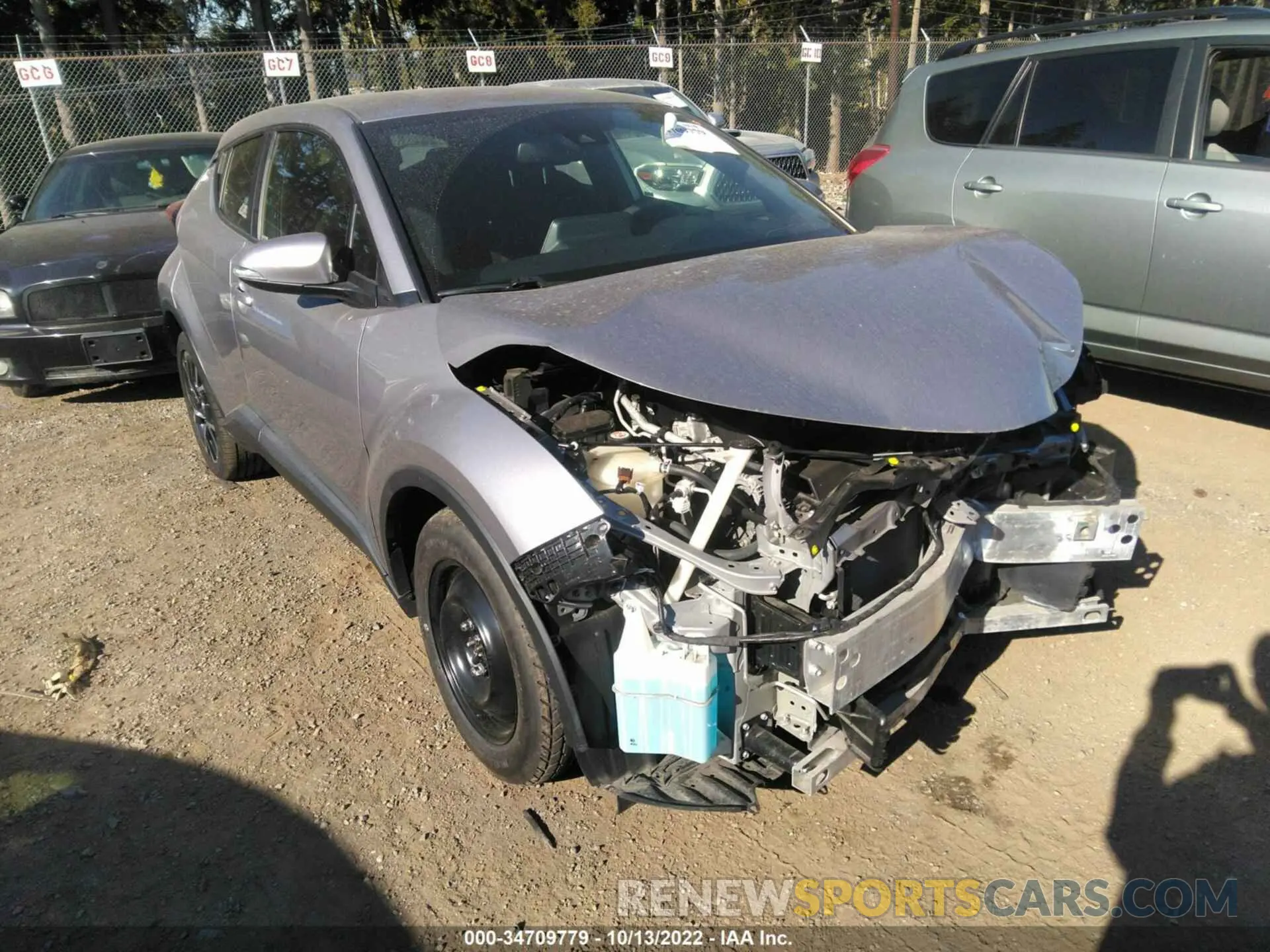 1 Photograph of a damaged car JTNKHMBX4K1023910 TOYOTA C-HR 2019
