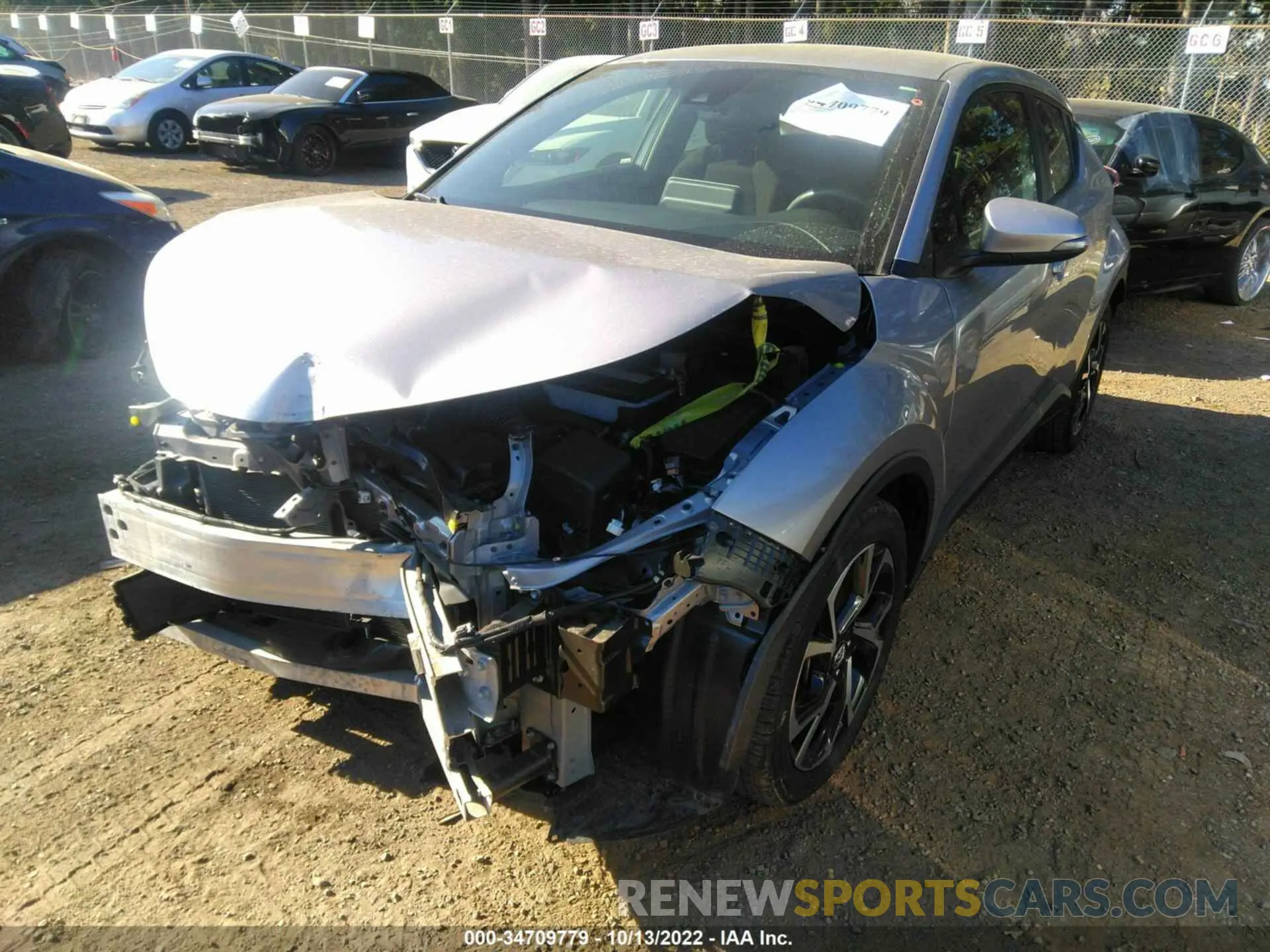 2 Photograph of a damaged car JTNKHMBX4K1023910 TOYOTA C-HR 2019