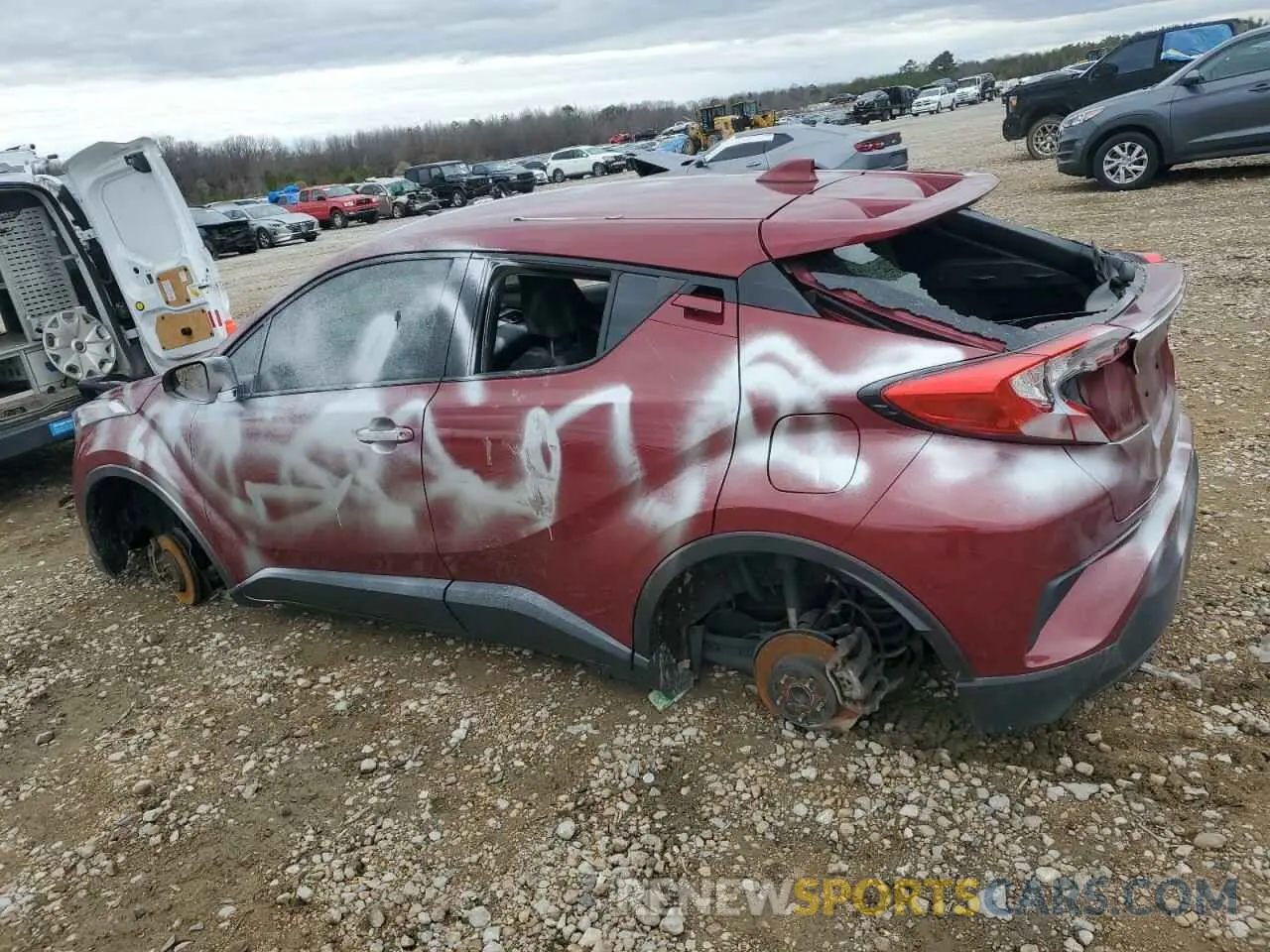2 Photograph of a damaged car JTNKHMBX4K1026225 TOYOTA C-HR 2019