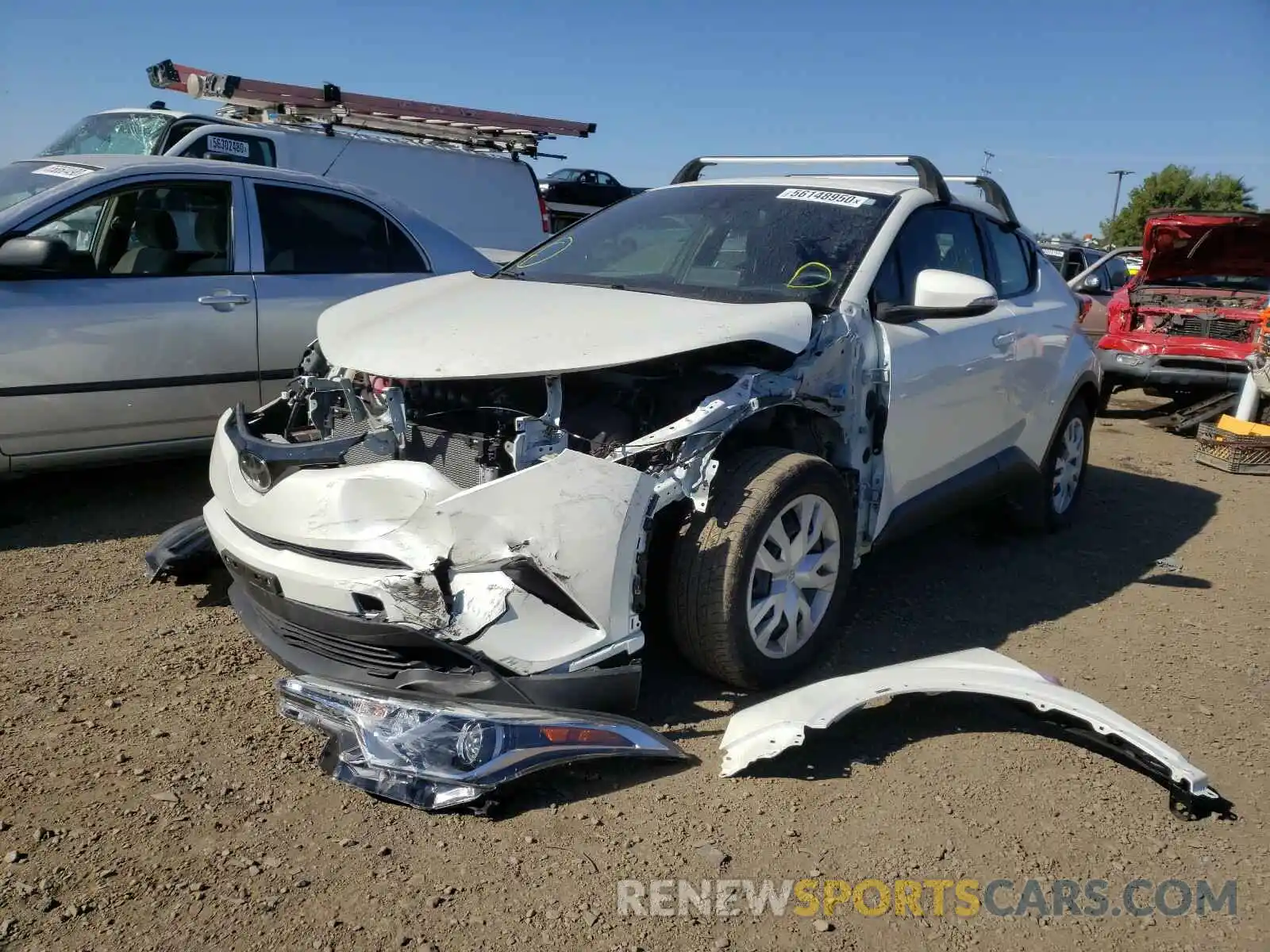 2 Photograph of a damaged car JTNKHMBX4K1027424 TOYOTA C-HR 2019