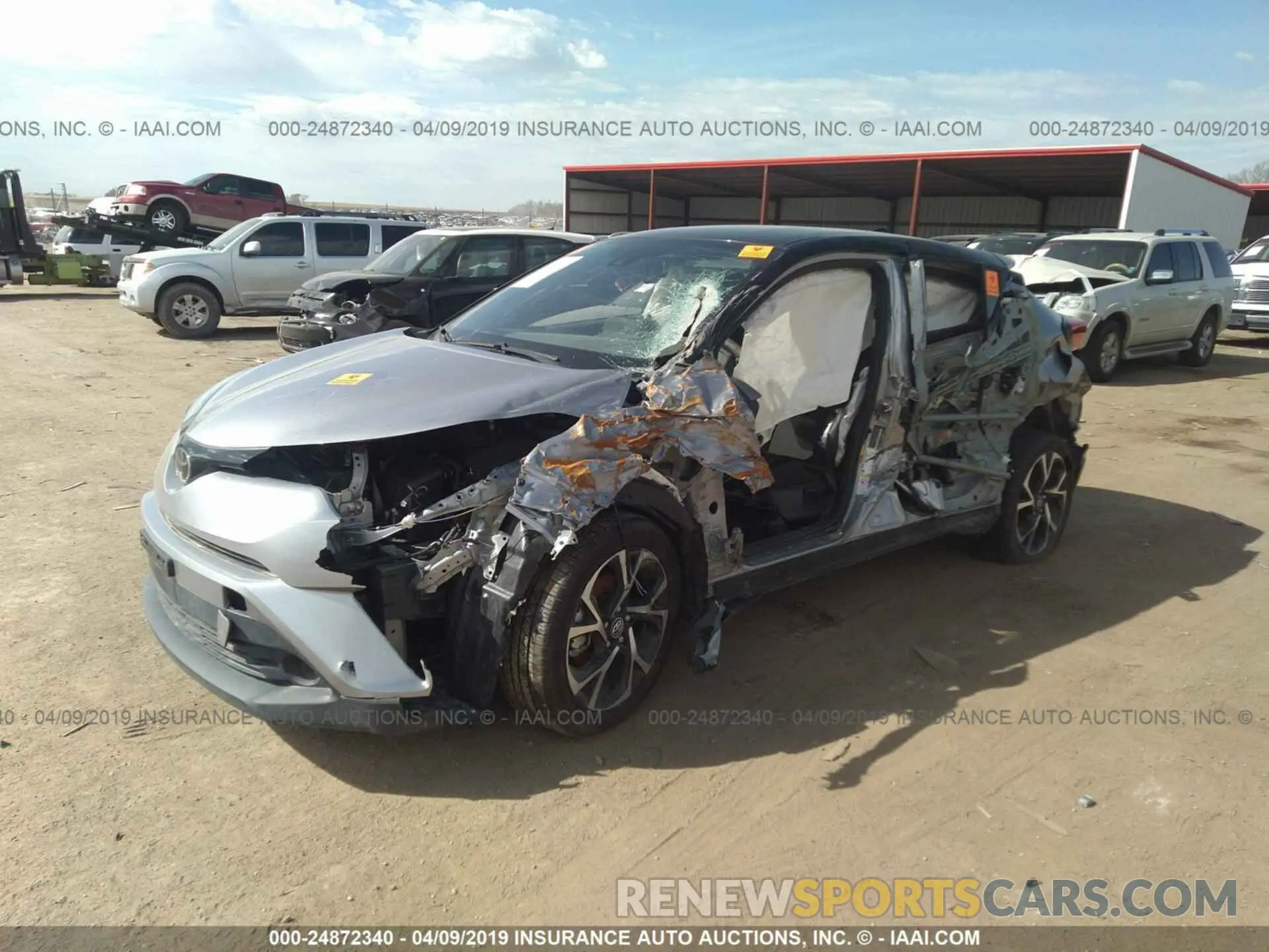 2 Photograph of a damaged car JTNKHMBX4K1029979 TOYOTA C-HR 2019