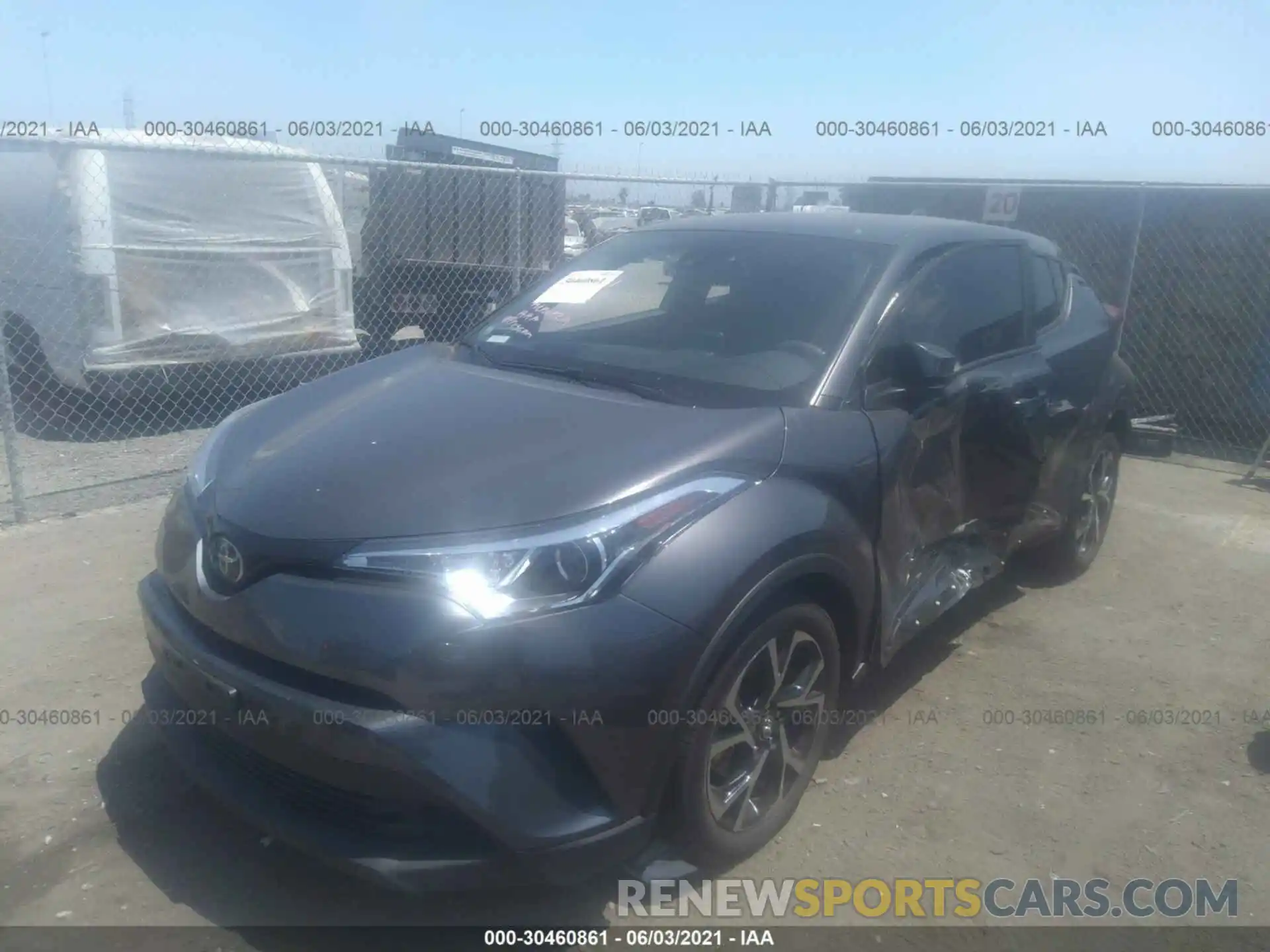 2 Photograph of a damaged car JTNKHMBX4K1030100 TOYOTA C-HR 2019