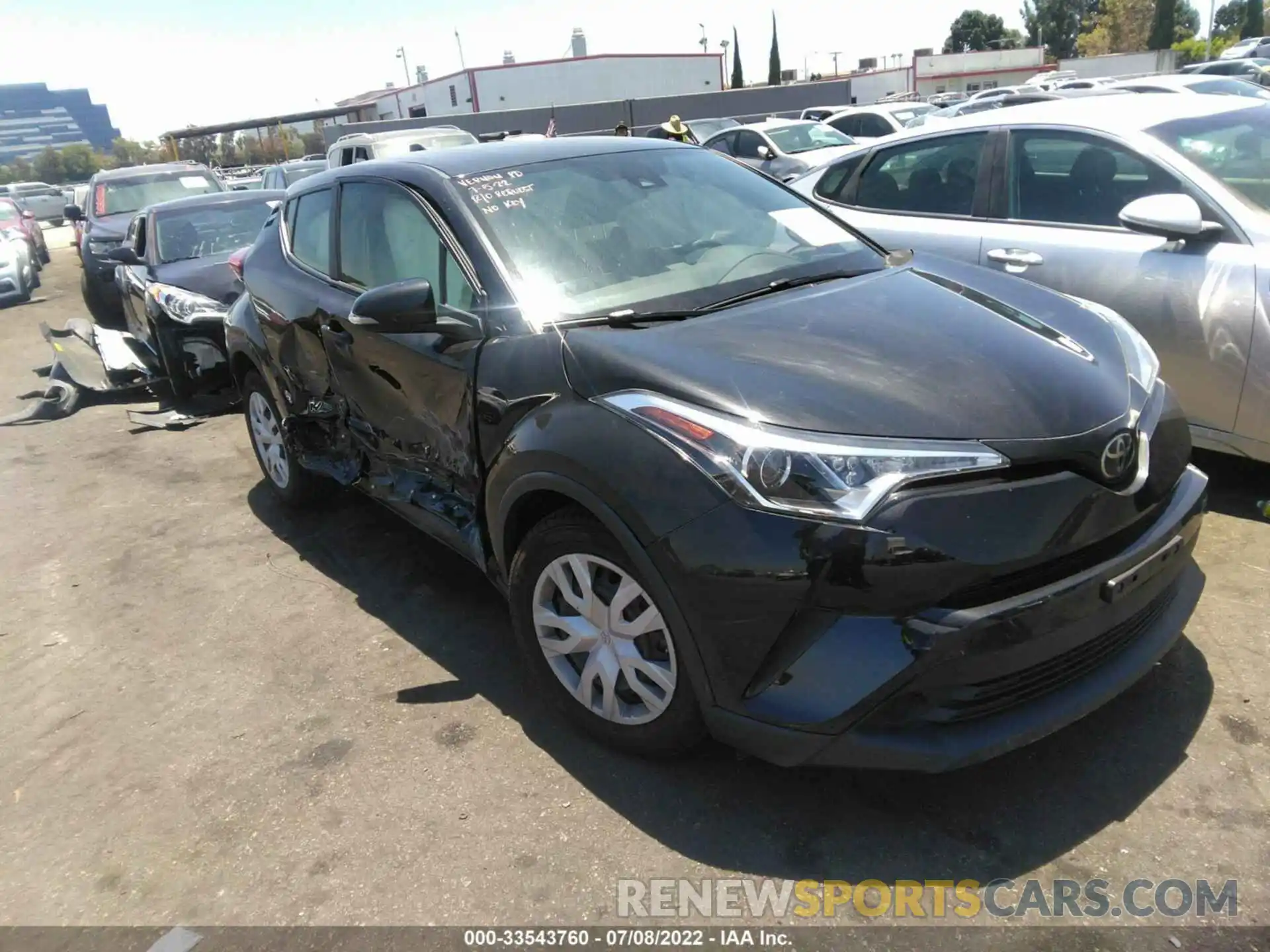 1 Photograph of a damaged car JTNKHMBX4K1030467 TOYOTA C-HR 2019