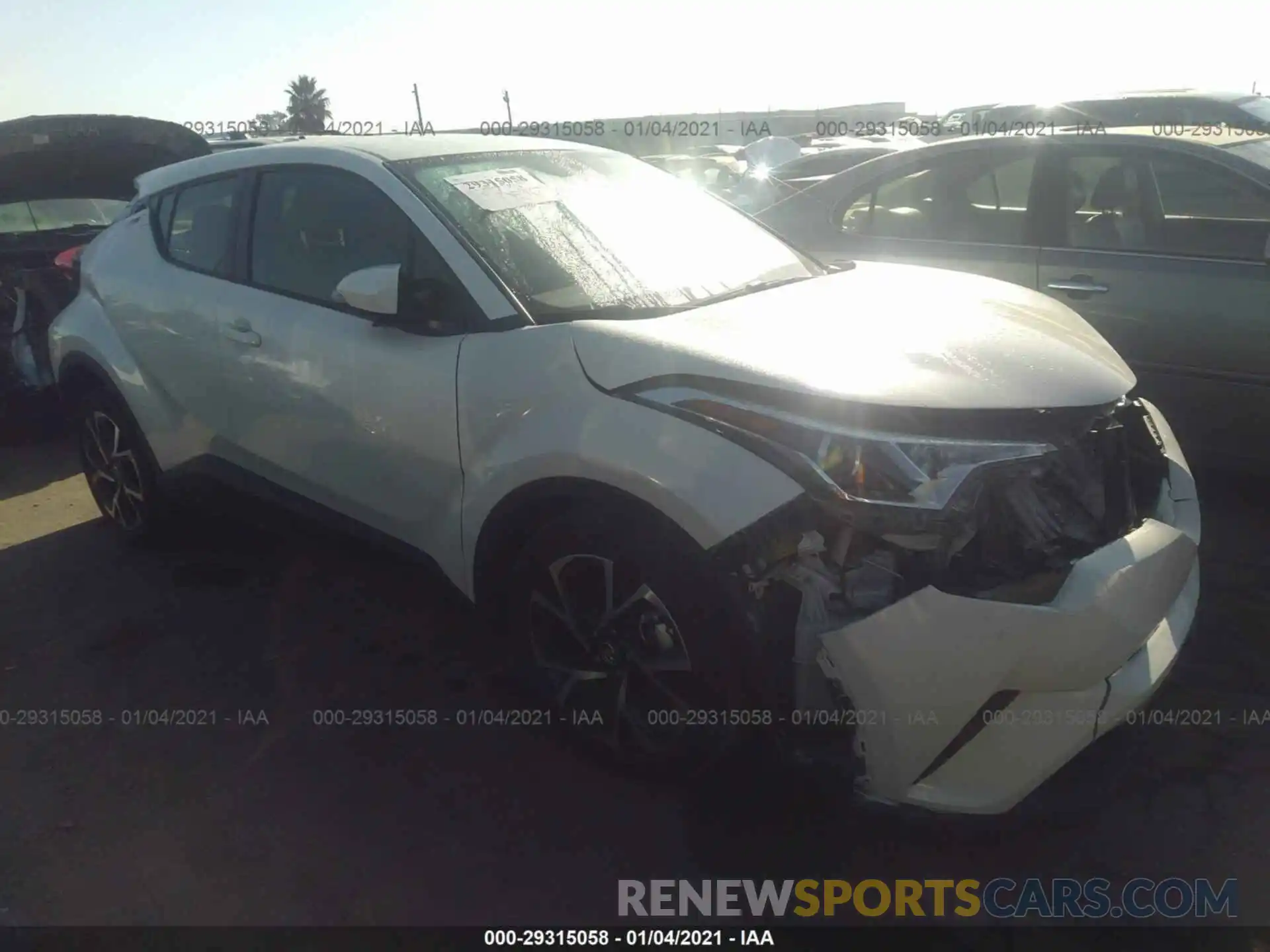 1 Photograph of a damaged car JTNKHMBX4K1032557 TOYOTA C-HR 2019