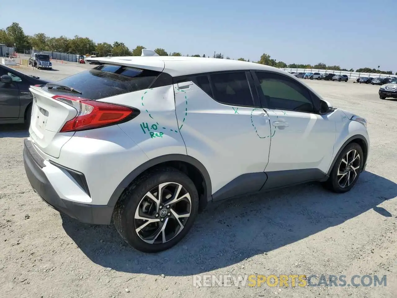 3 Photograph of a damaged car JTNKHMBX4K1032610 TOYOTA C-HR 2019